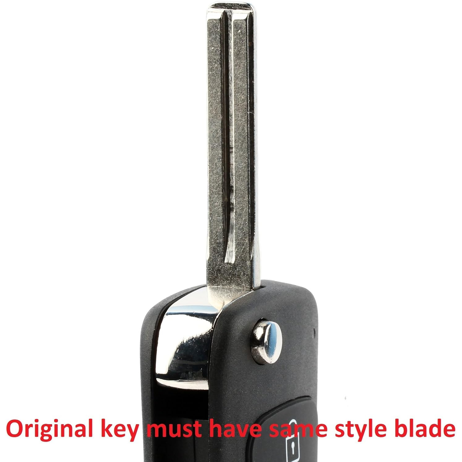 Keyless Entry Remote Uncut Blank Flip Car Key Blade Fob Shell Case Outer Cover for Kia