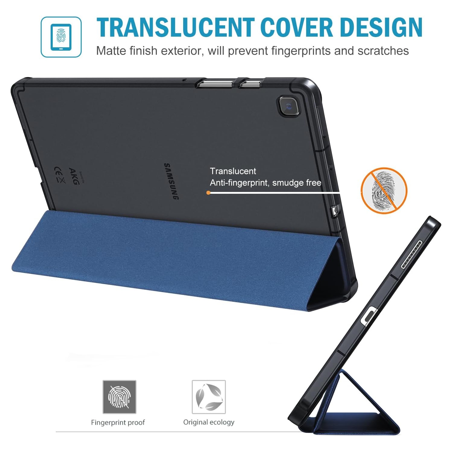 Étui pour Galaxy Tab S6 Lite 10,4 2024 2022 2020 avec support S Pen,