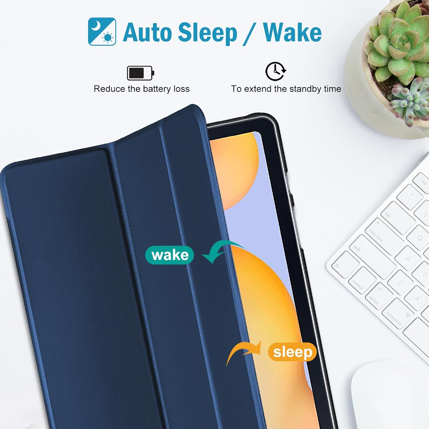 Étui pour Galaxy Tab S6 Lite 10,4 2024 2022 2020 avec support S Pen,