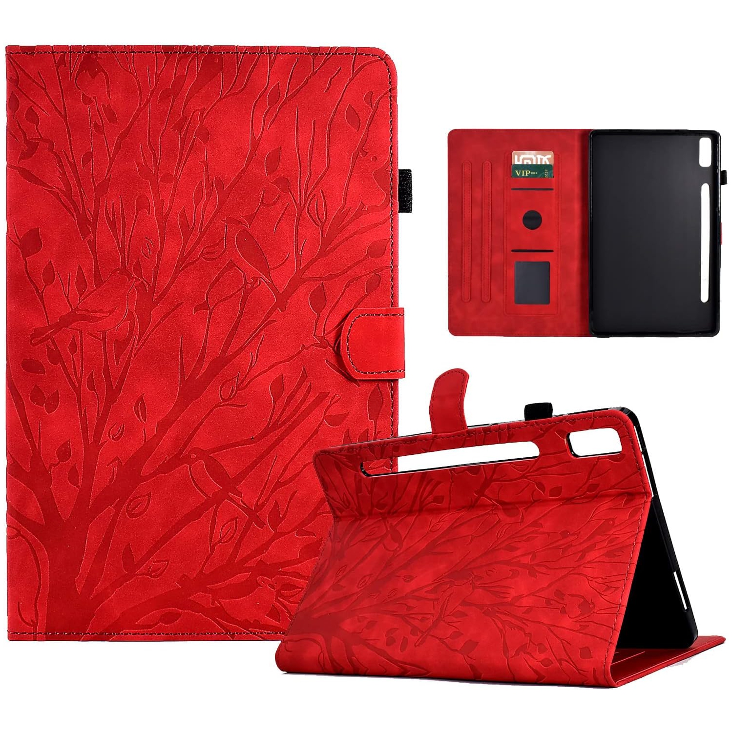 Étui pour Tab P11 Pro 2e génération de 2 11&nbsp;po de Lenovo, étui-support folio à rabat en cuir de polyuréthane de qualité supérieure avec [ fente]