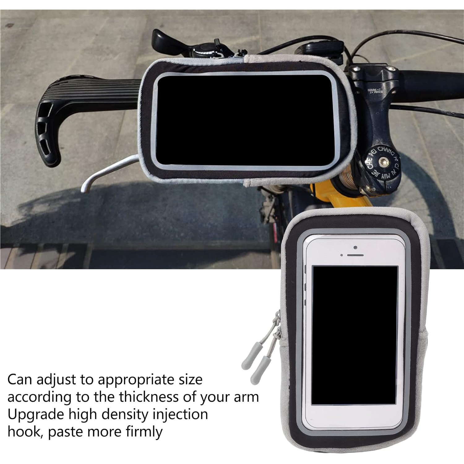 Sac chauffant pour téléphone portable électrique y Grand étui universel chauffant pour téléphone mobile avec fenêtre pour appareil photo