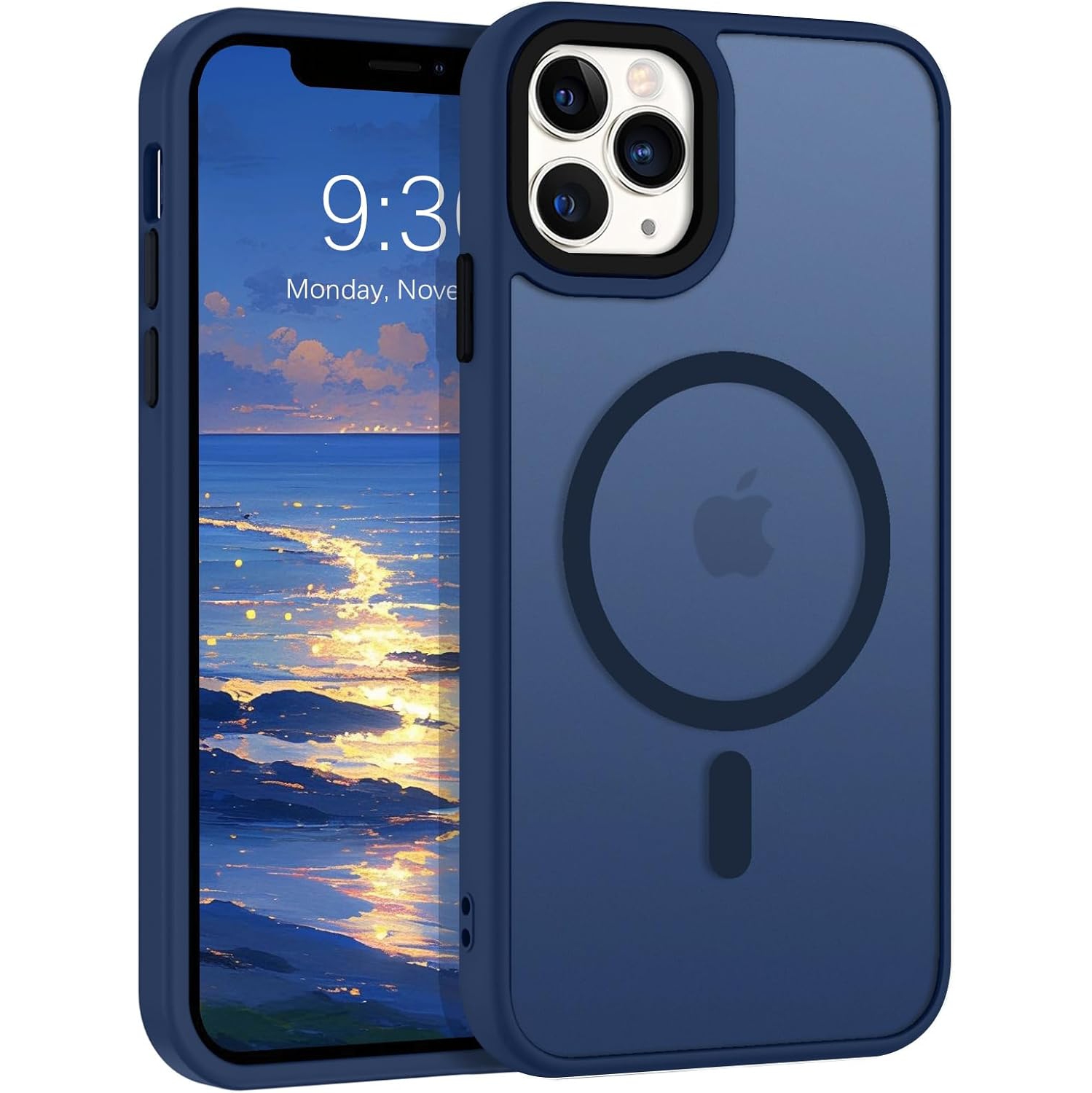 for iPhone 11 Pro Max Case, Magnetic [Compatible with MagSafe] Military Grade Protective Slim Translucent