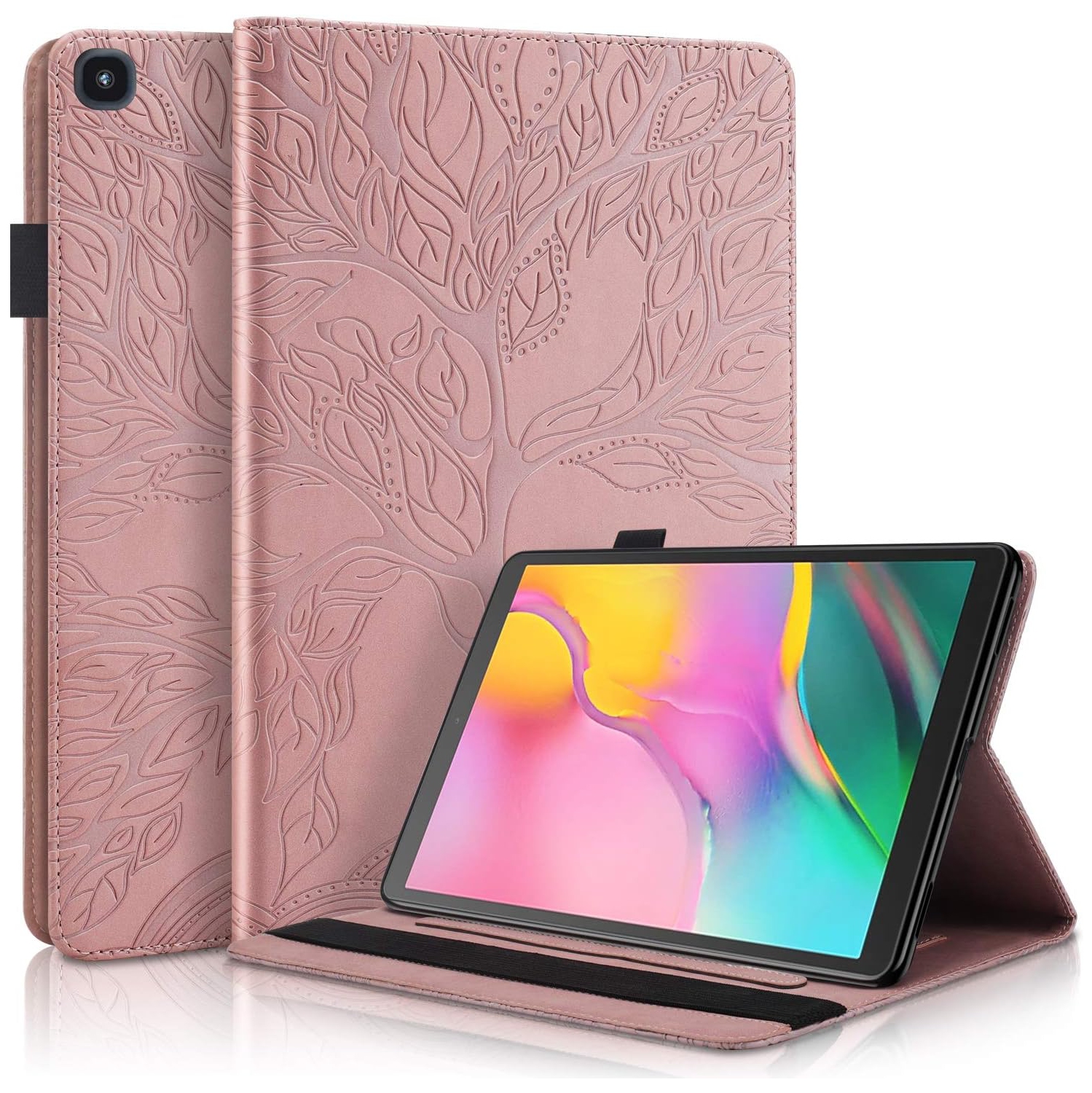 Case for Samsung Galaxy Tab A 10.1 2019 PU Leather Stand Folding Folio Cover for Samsung Galaxy Tab A