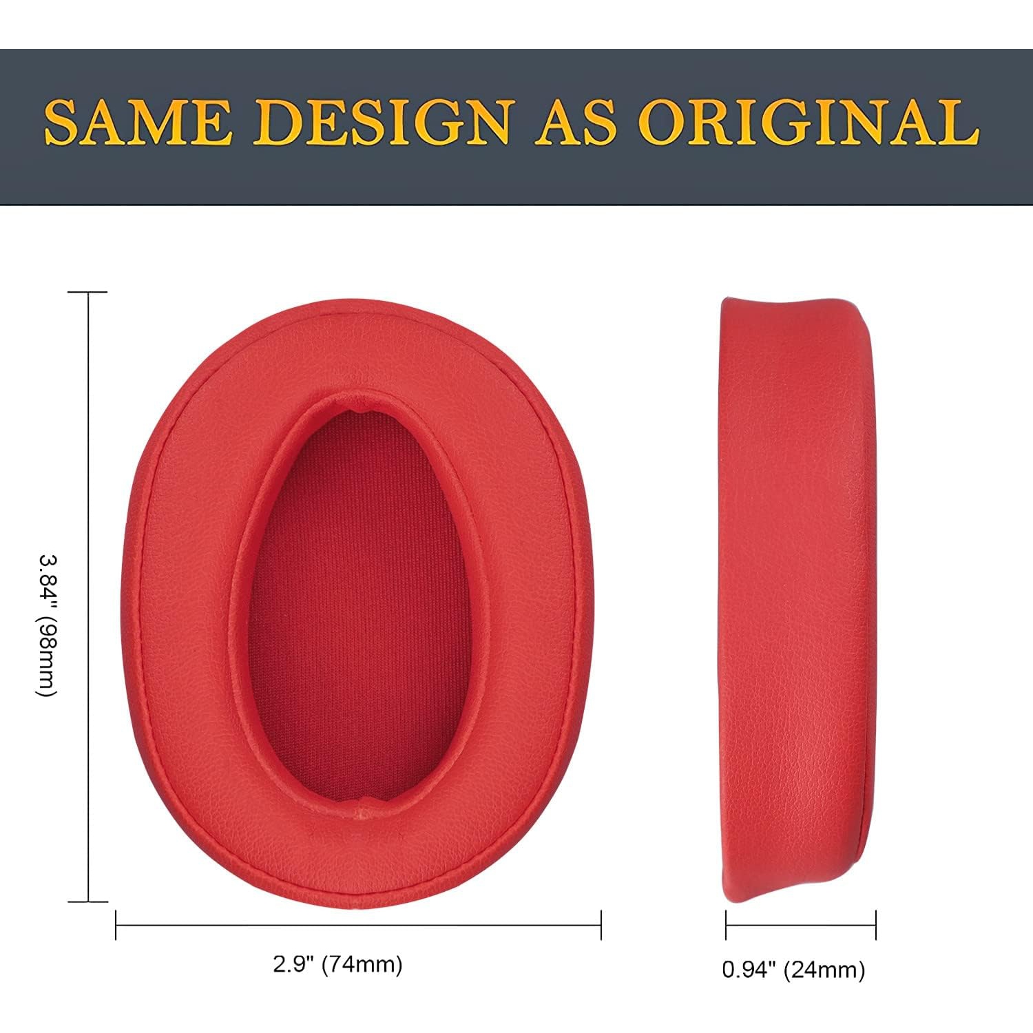 Replacement Earpads Cushions for Sony WH-H900N & MDR 100ABN (h.Ear on ) Noise