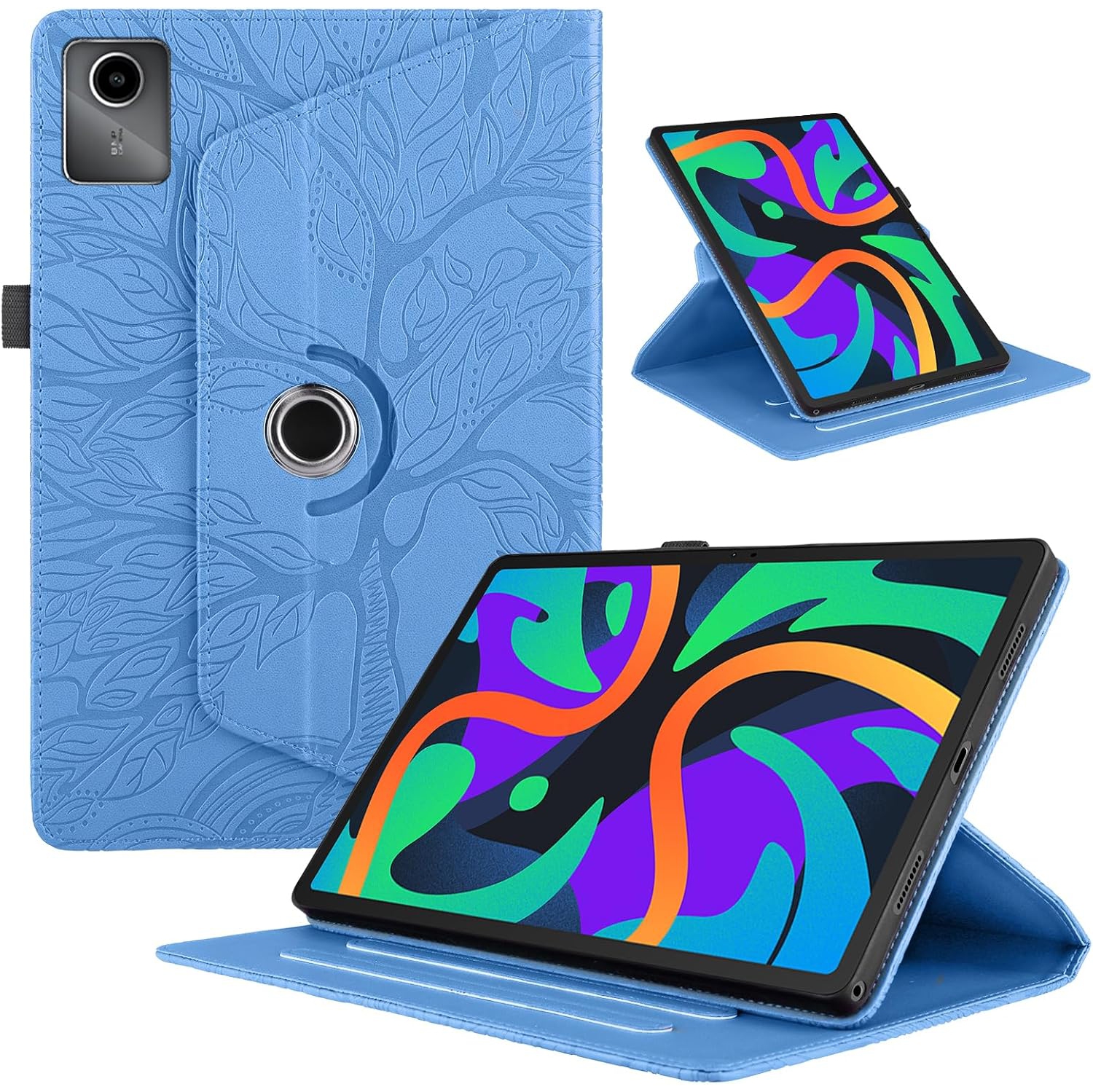 Rotating Case for Lenovo Tab M11 (TB330FU) / Xiaoxin Pad 11 Inch 2024 PU Leather 360° Degree Rotation