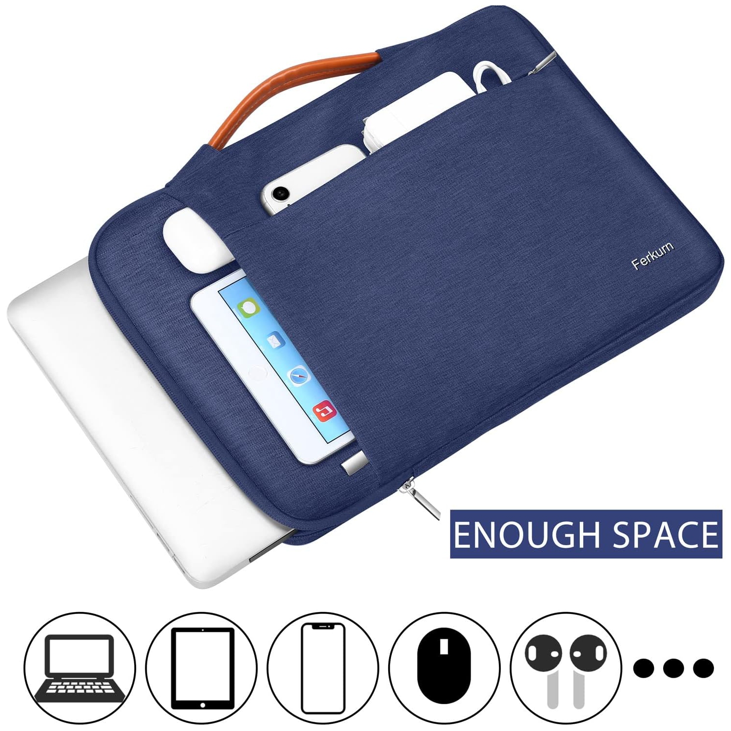 Housse pour portable Étui pour Chromebook Compatible avec MacBook Air/Pro, iPad, Surface Pro, Acer, HP Dell