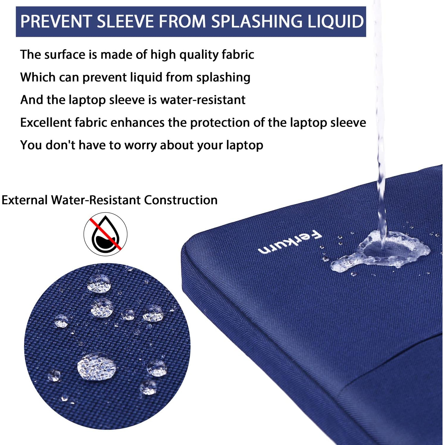 Housse pour portable Étui pour Chromebook Compatible avec MacBook Air/Pro, iPad, Surface Pro, Acer, HP Dell