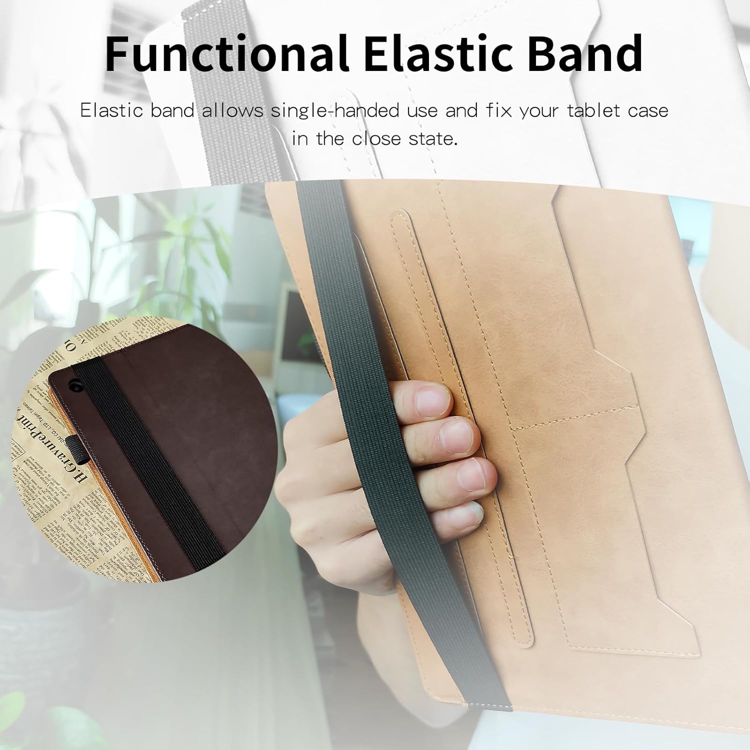 Case for Samsung Galaxy Tab A9 Plus, Tab A9 Plus Tablet Case 11 inch 2023 with Front Pocket Hand Strap Multi-Angle