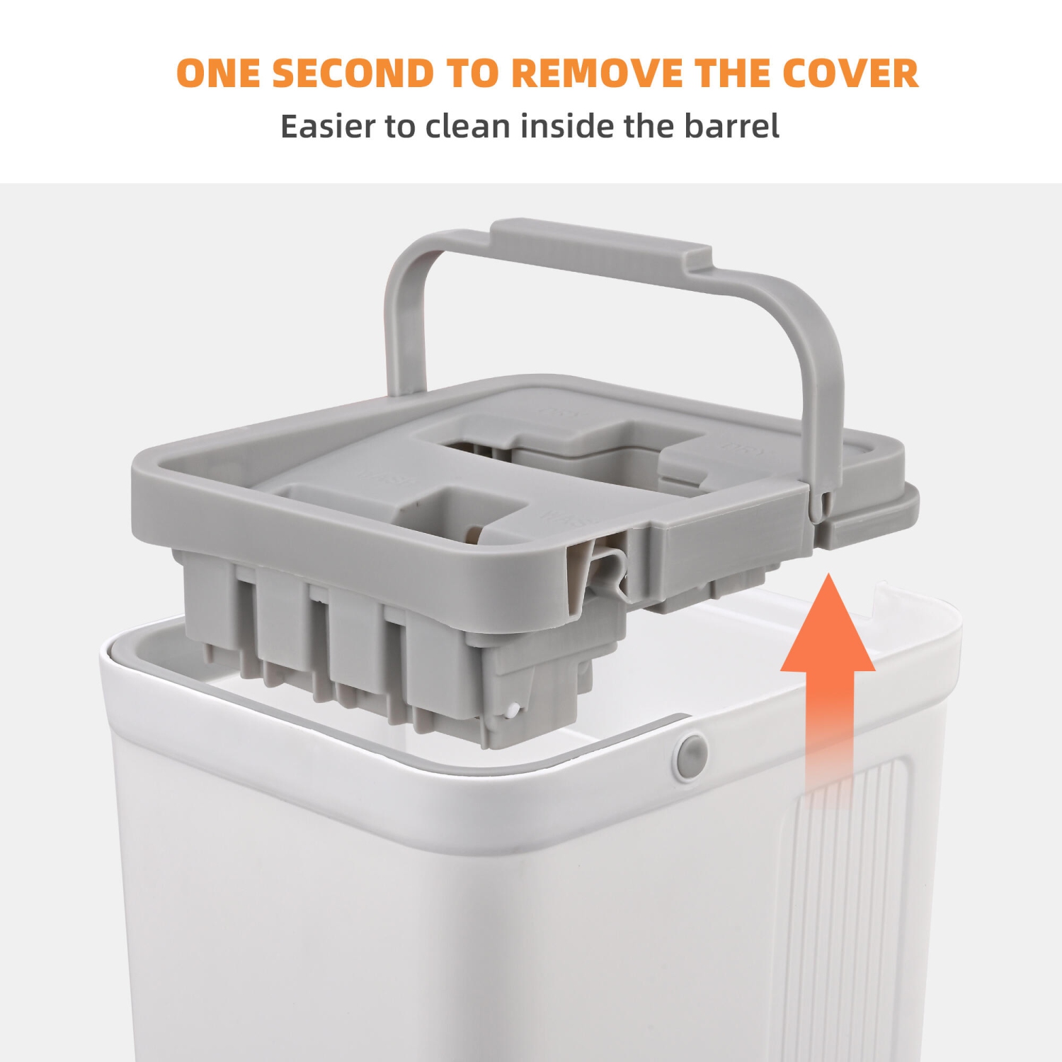 Vadrouille à tête plate et seau à lavage automatique et à pression, 3 tampons en microfibre lavables, système de seau à deux chambres avec tête de