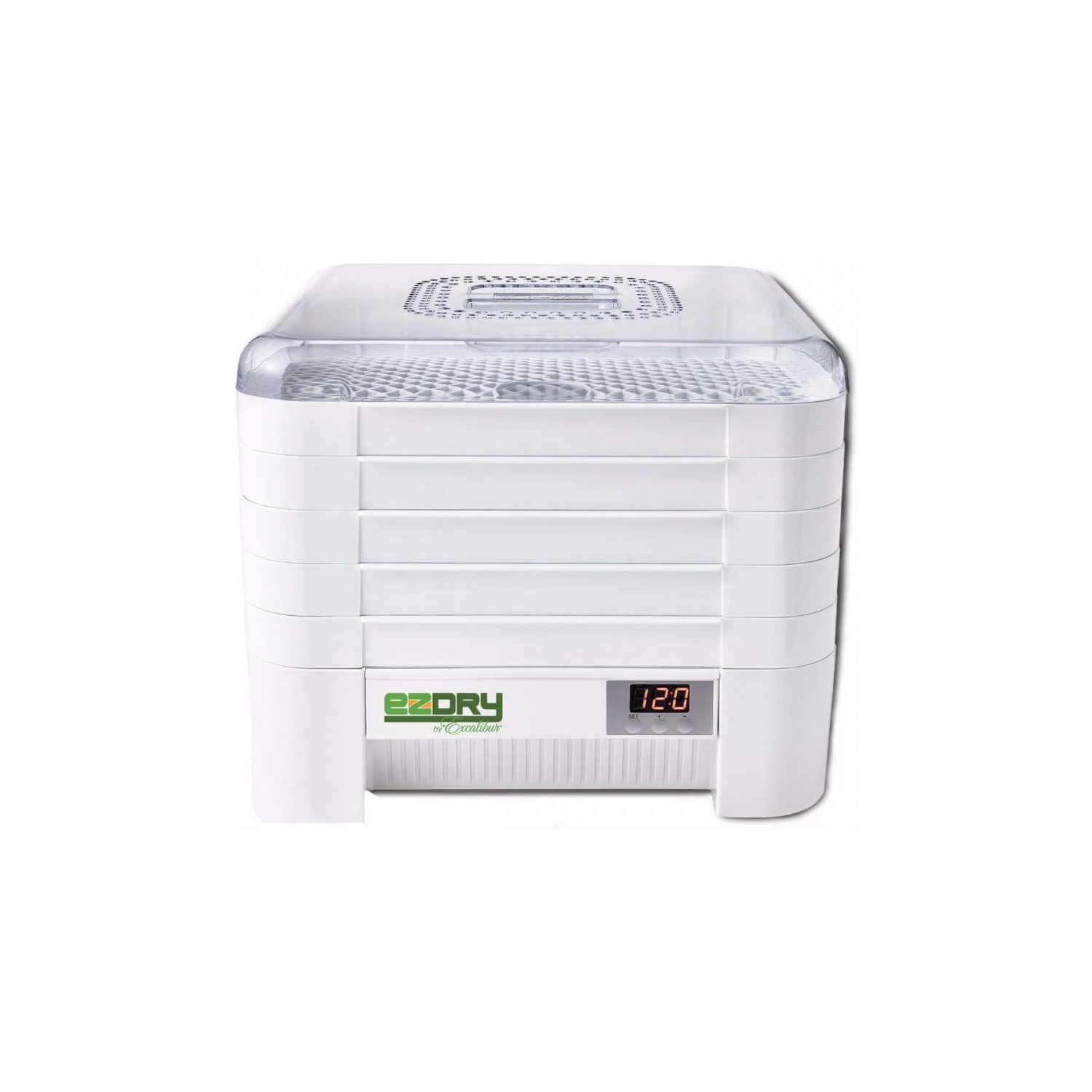 Excalibur ECB50B EZ Dry 5-Tray Stackable Electric Food Dehydrator with Temperature Control Featuring Heat Sensor