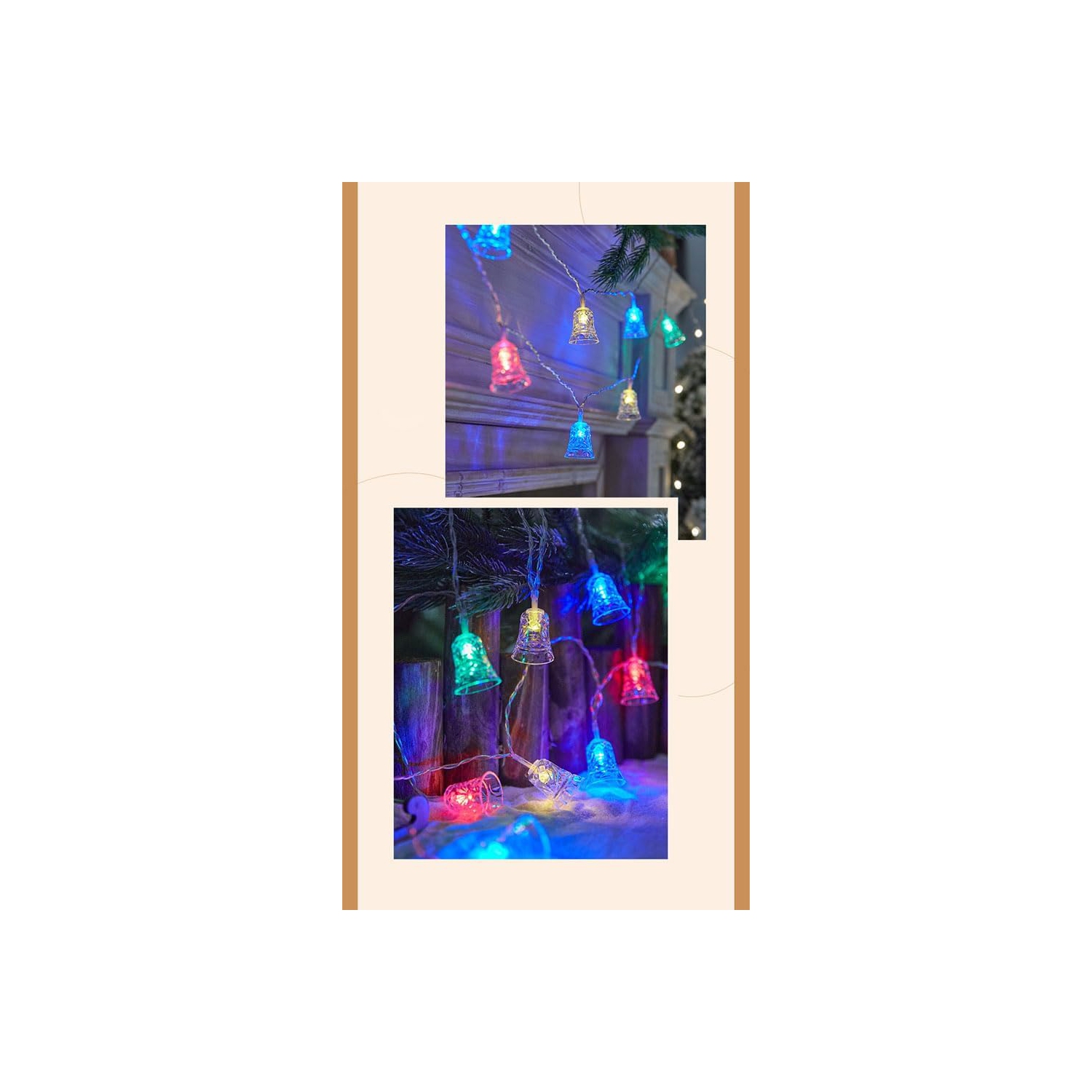 LED Little Bell, Beautiful and Romantic Christmas Decoration, 19.6FT 40LED Small Colored Light String, Gift Fairy Tale Light Halloween Decoration