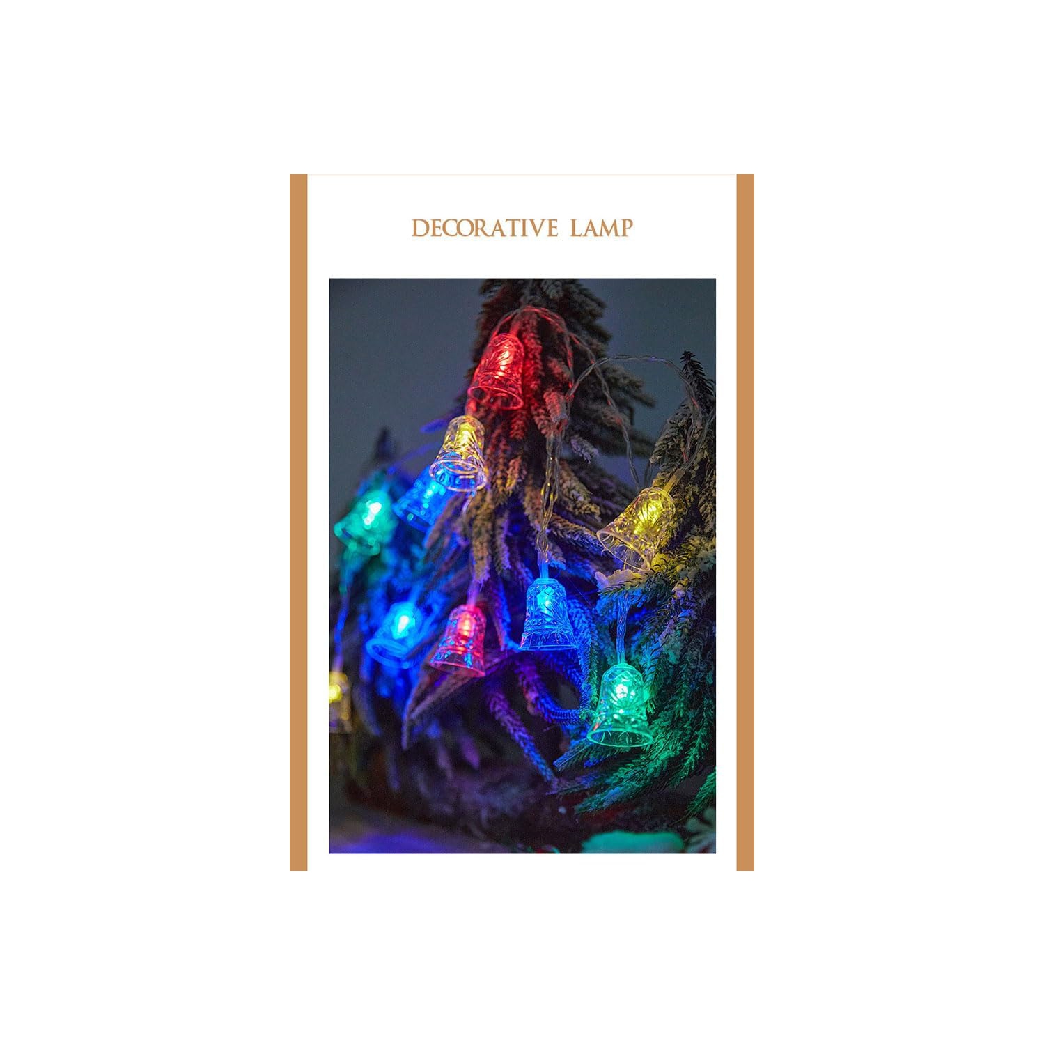 LED Little Bell, Beautiful and Romantic Christmas Decoration, 19.6FT 40LED Small Colored Light String, Gift Fairy Tale Light Halloween Decoration