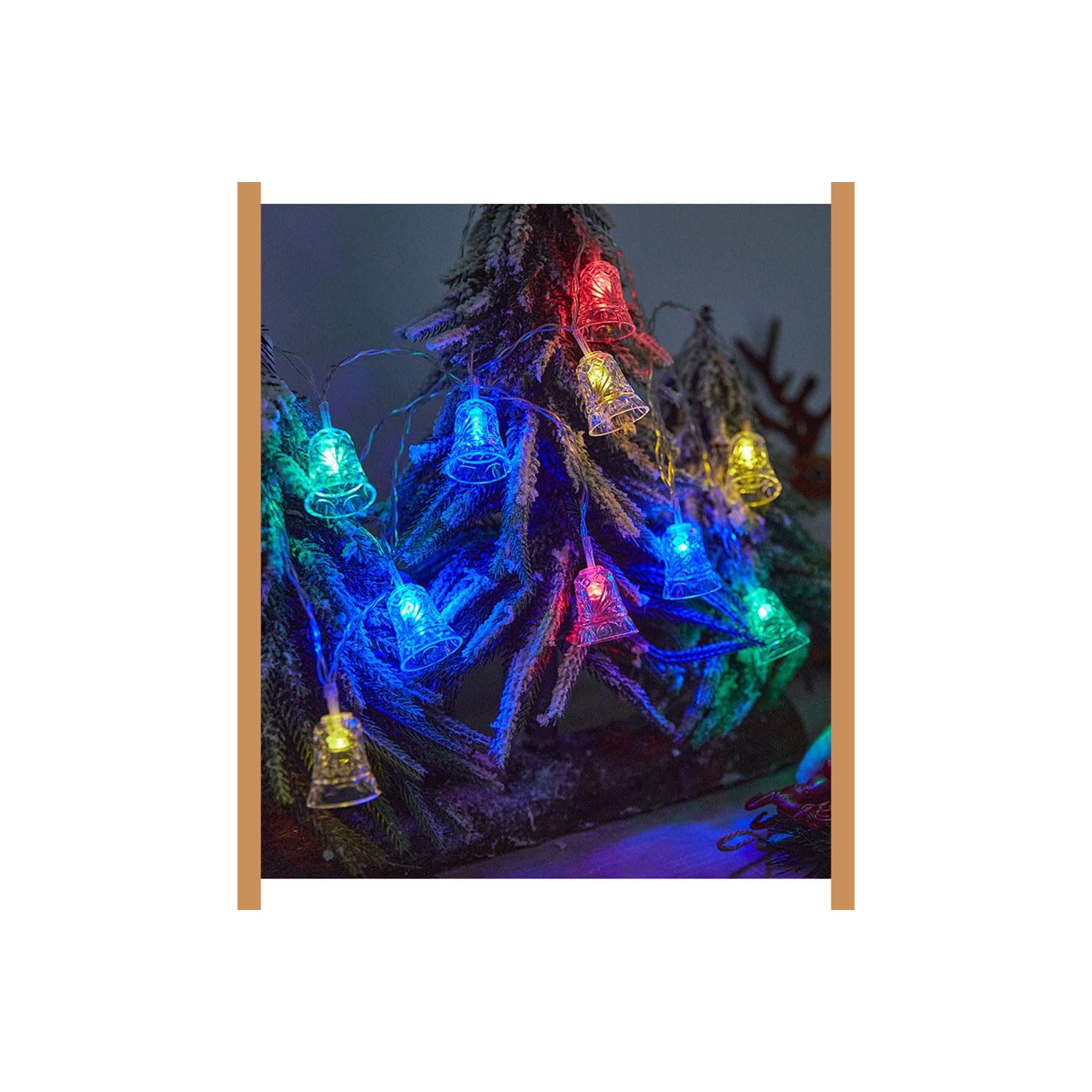 LED Little Bell, Beautiful and Romantic Christmas Decoration, 19.6FT 40LED Small Colored Light String, Gift Fairy Tale Light Halloween Decoration