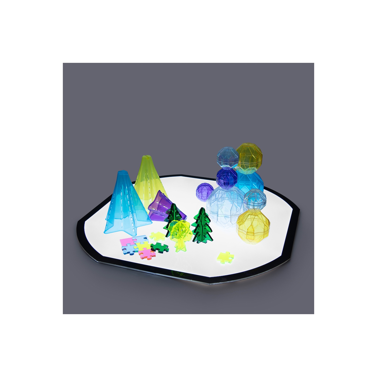 TTS Active World – Plateau lumineux - jouet éducatif rechargeable Visual Resources, idéal pour l'apprentissage et les activités récréatives en classe