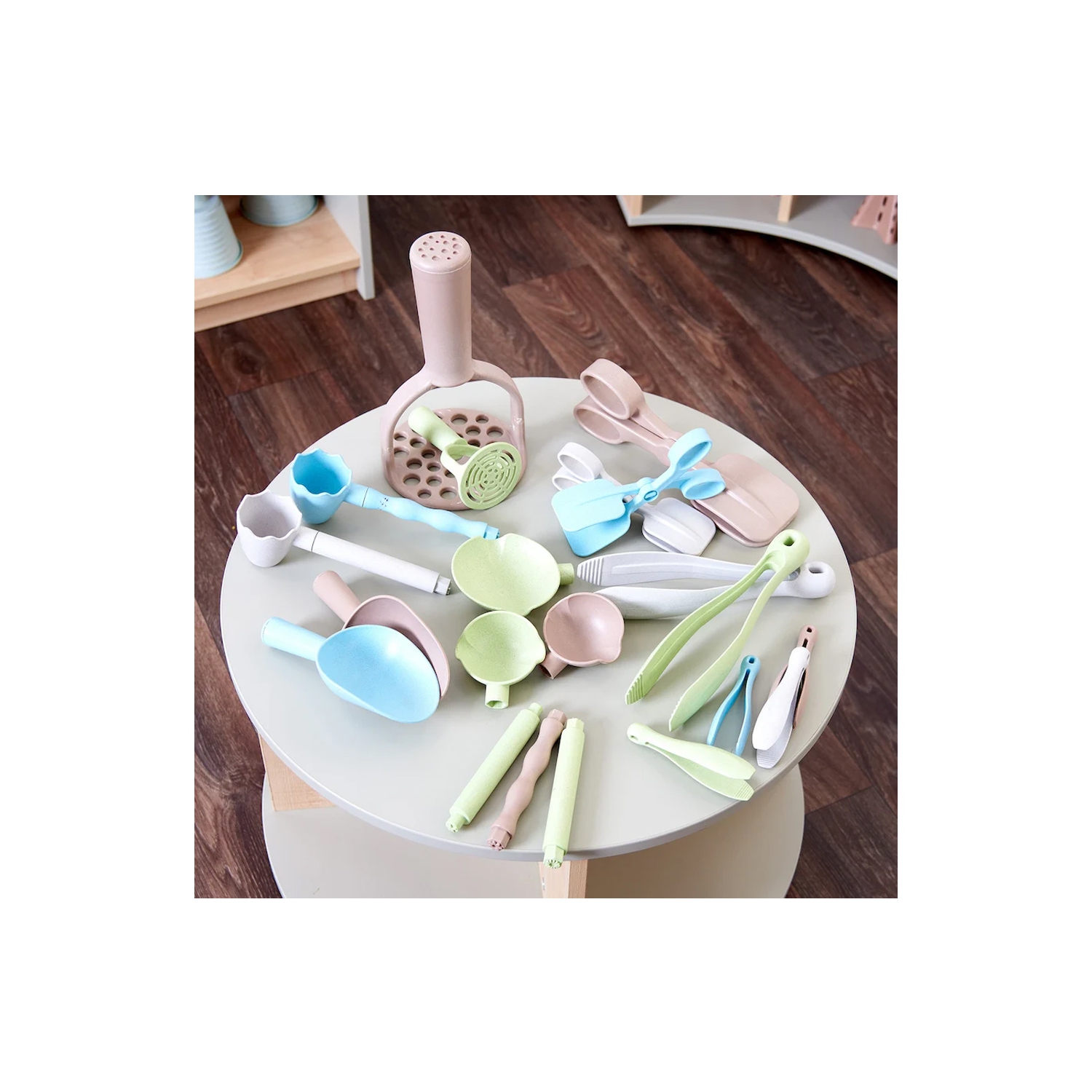 TTS Eco Motor Skills – Ustensiles de 21 pièces, outils ergonomiques et éducatifs qui soutiennent le matériel d'apprentissage et d'apprentissage