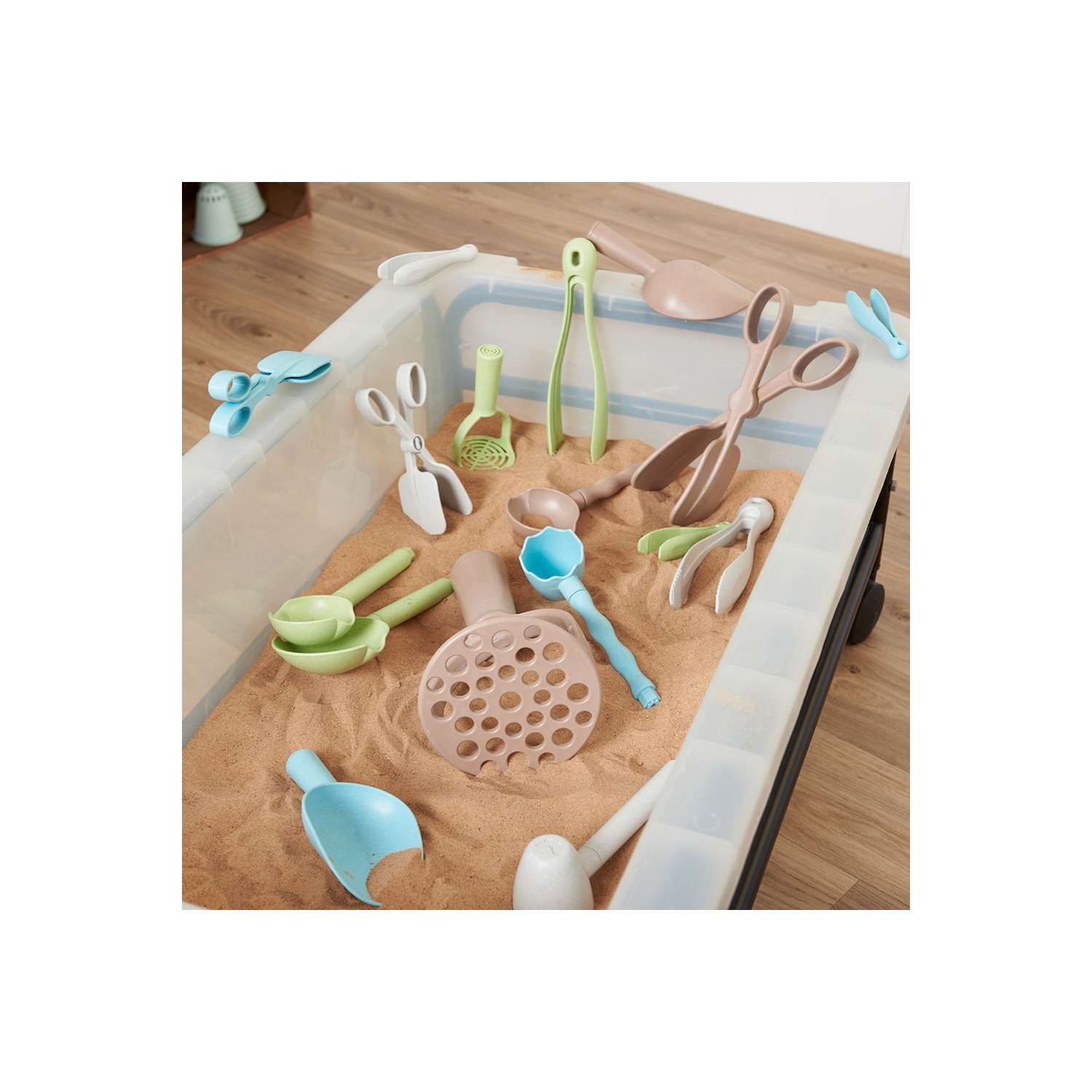 TTS Eco Motor Skills – Ustensiles de 21 pièces, outils ergonomiques et éducatifs qui soutiennent le matériel d'apprentissage et d'apprentissage