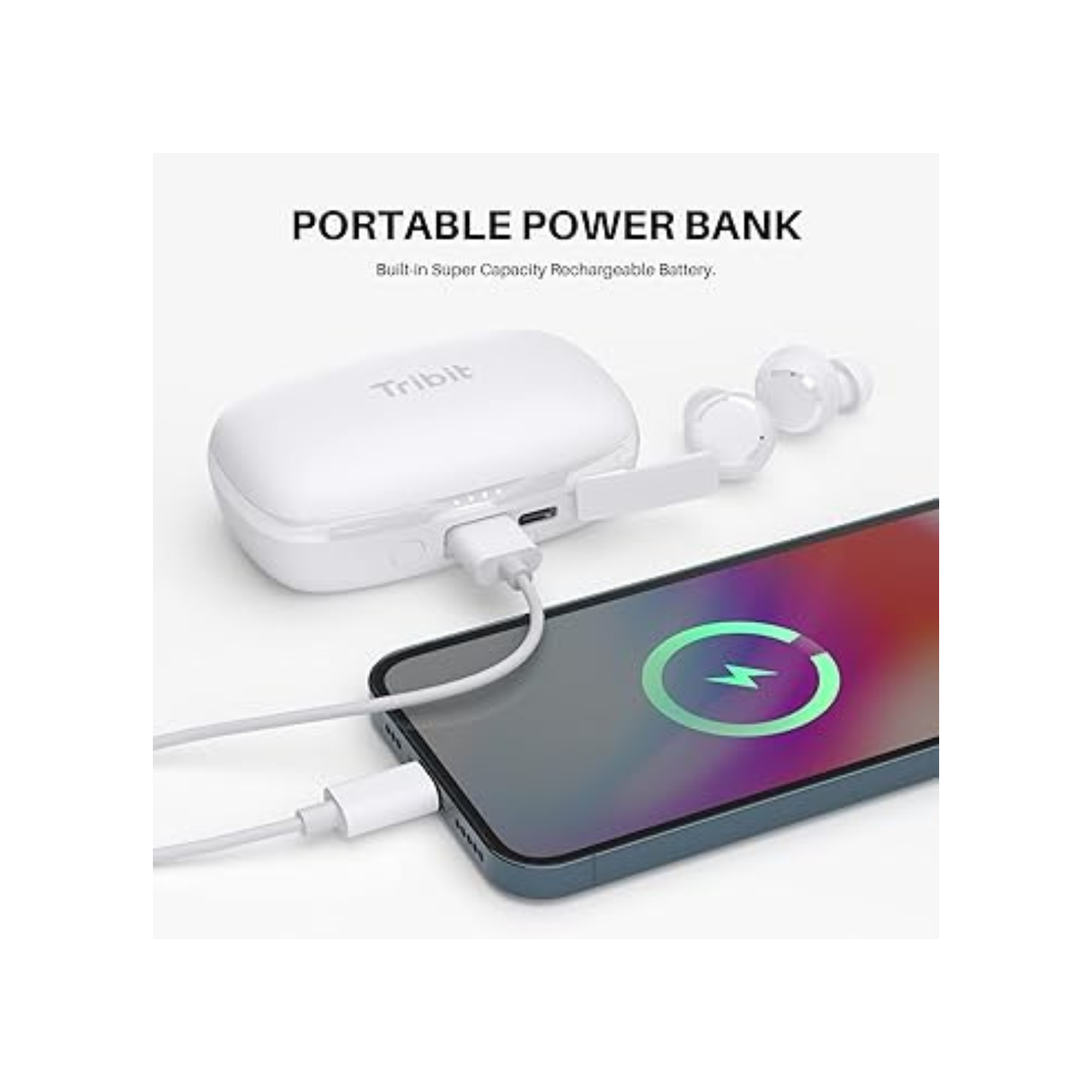 2022 Wireless Earbuds, Tribit 150H Playtime Bluetooth 5.2 IPX8 Waterproof Wireless Earbuds Deep Bass Call Noise Reduction Bluetooth Earbuds Touch