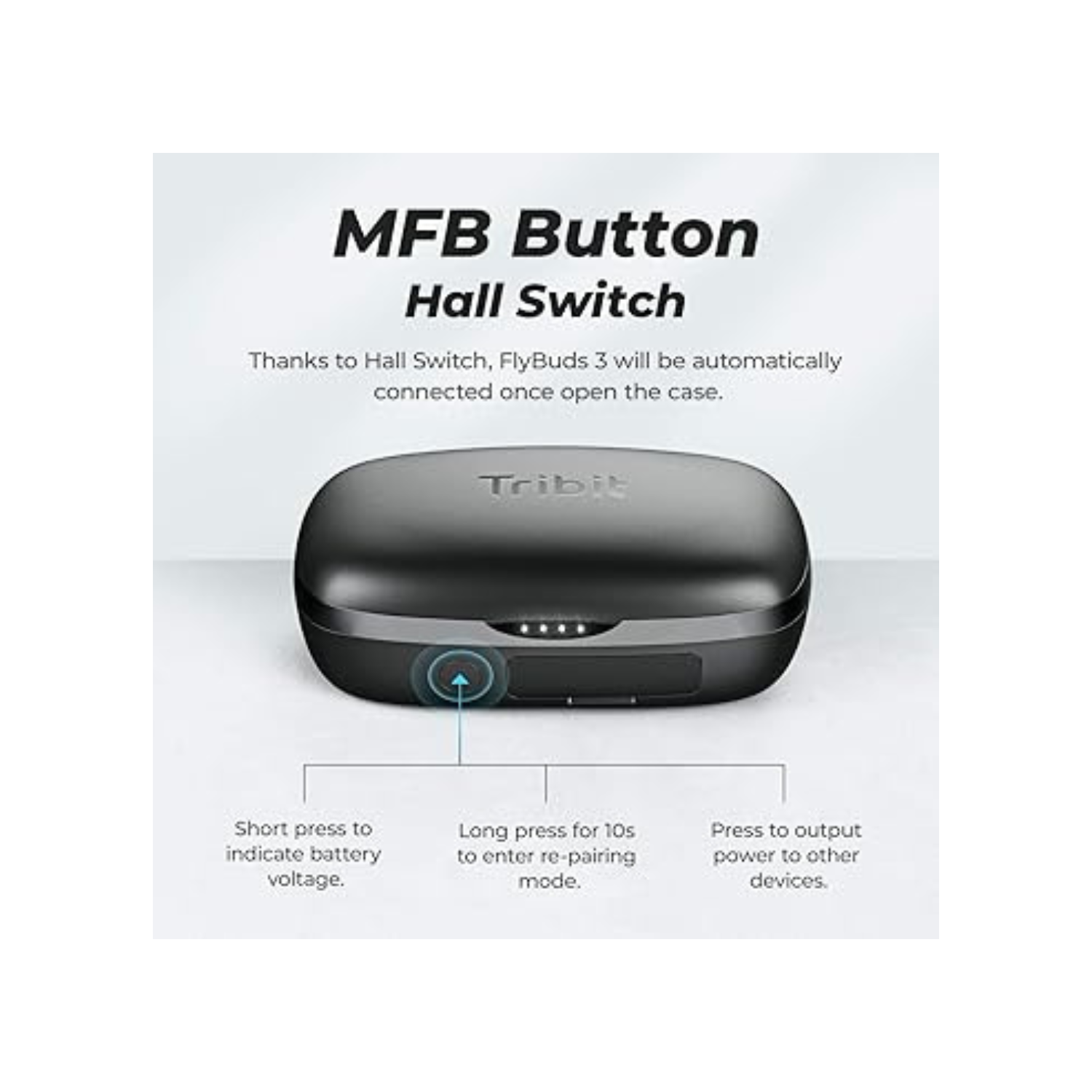 2022 Wireless Earbuds, Tribit 150H Playtime Bluetooth 5.2 IPX8 Waterproof Wireless Earbuds Deep Bass Call Noise Reduction Bluetooth Earbuds Touch