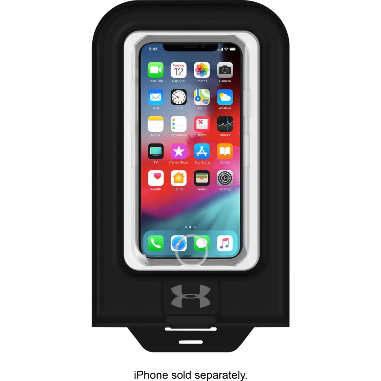 Under Armour - Protect Dry Bag for Most Cell Phones - Black/Clear
