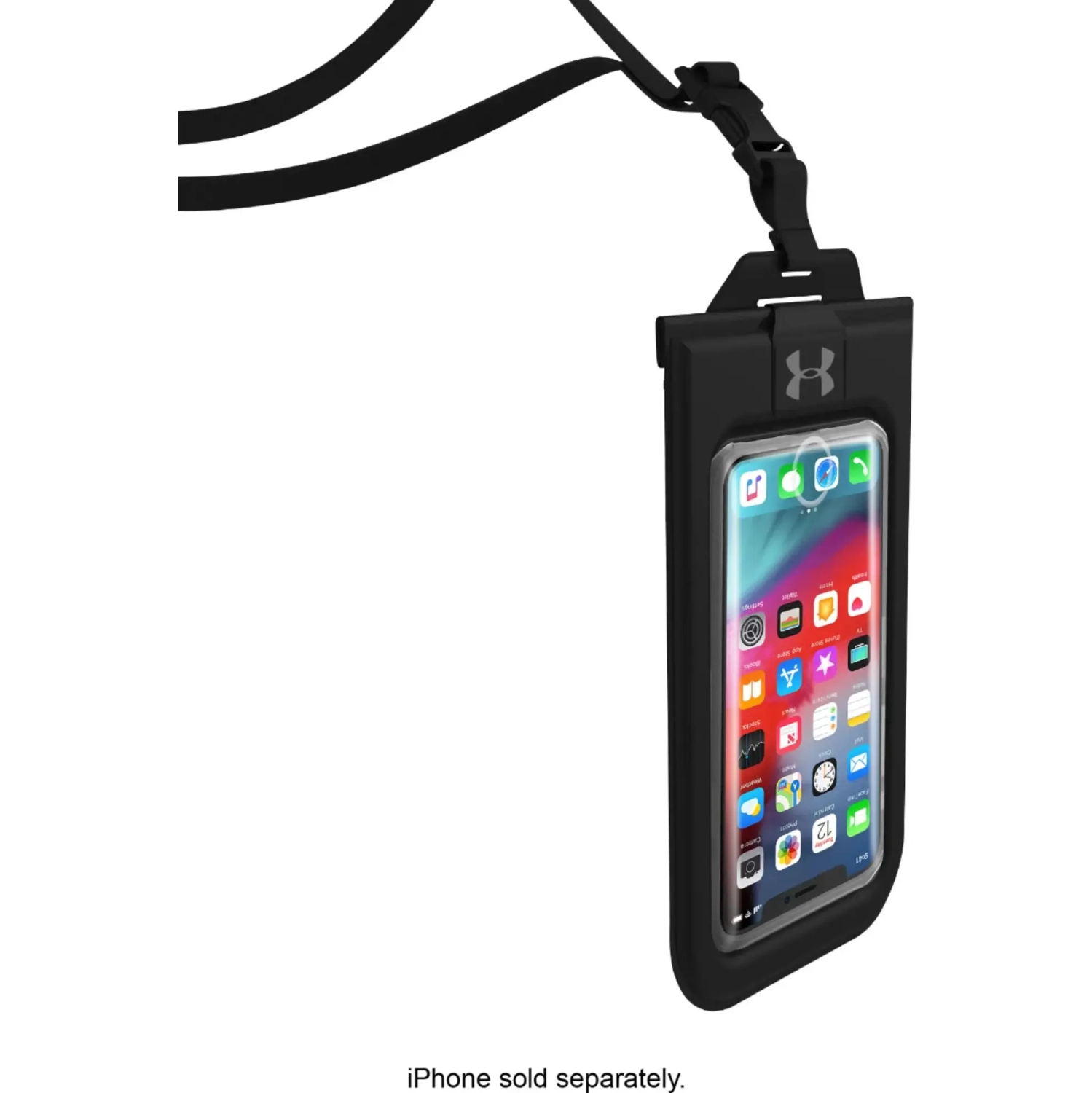 Under Armour - Protect Dry Bag for Most Cell Phones - Black/Clear