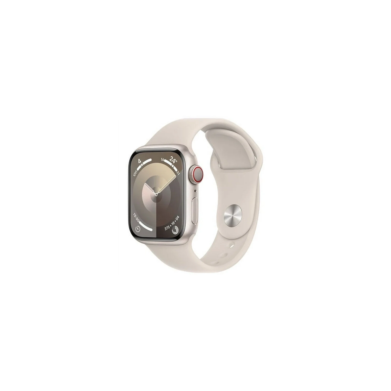 Apple montre Series 9 (GPS + Cellulaire) 45mm Starlight Boîtier en aluminium avec Starlight Groupe sportif - BRAND NEW