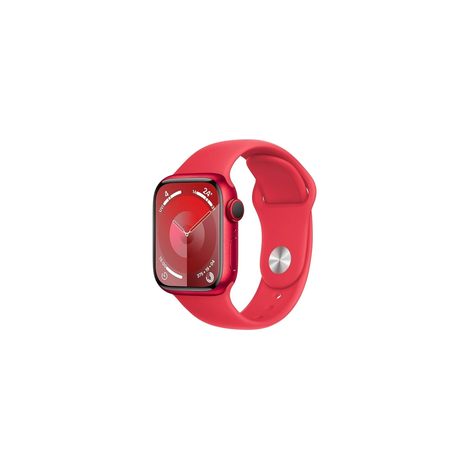 Apple Watch Series 9 (GPS + Cellular) 45mm Red Aluminium Case with Red Sport Band - BRAND NEW