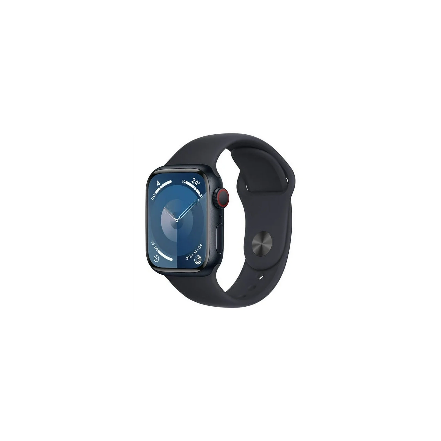 Apple Watch Series 9 avec boîtier en aluminium minuit 45&nbsp;mm et bracelet sport minuit - BRAND NOUVEAU
