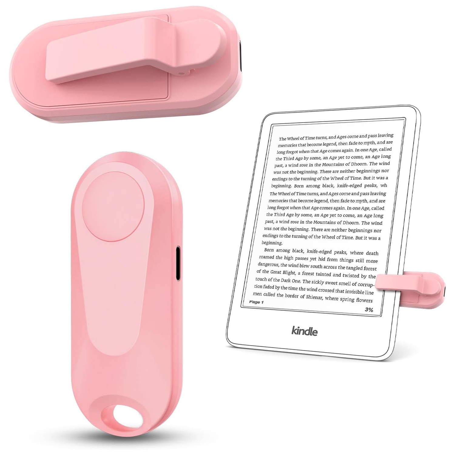 Télécommande Page Turner pour Kindle Paperwhite Oasis Liseuses Kobo, Page Turner Clicker pour tablettes iPad Lecture de romans, Obturateur de caméra