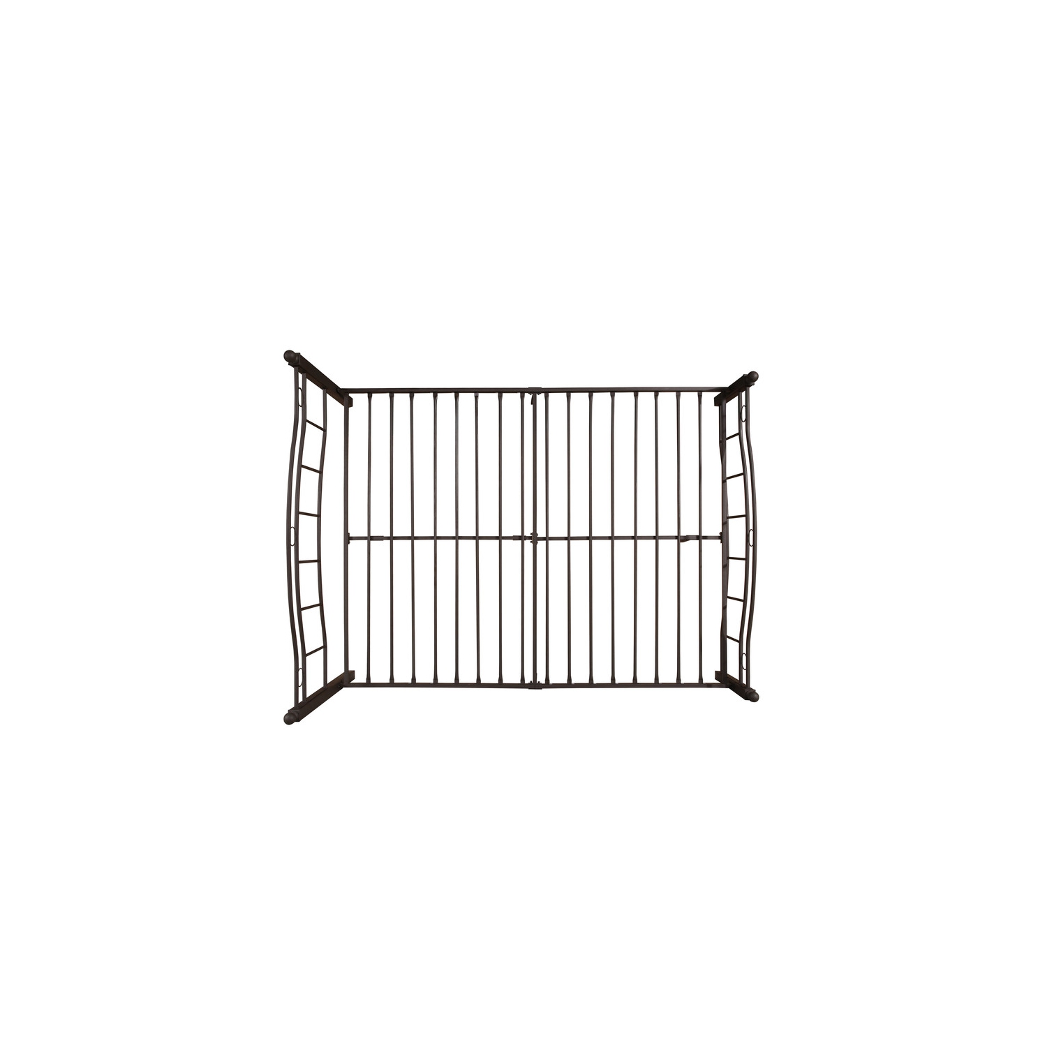 King Size Metal Bed Frame, Under Bed Storage Space, No Box Spring Needed, Durable Use, Copper