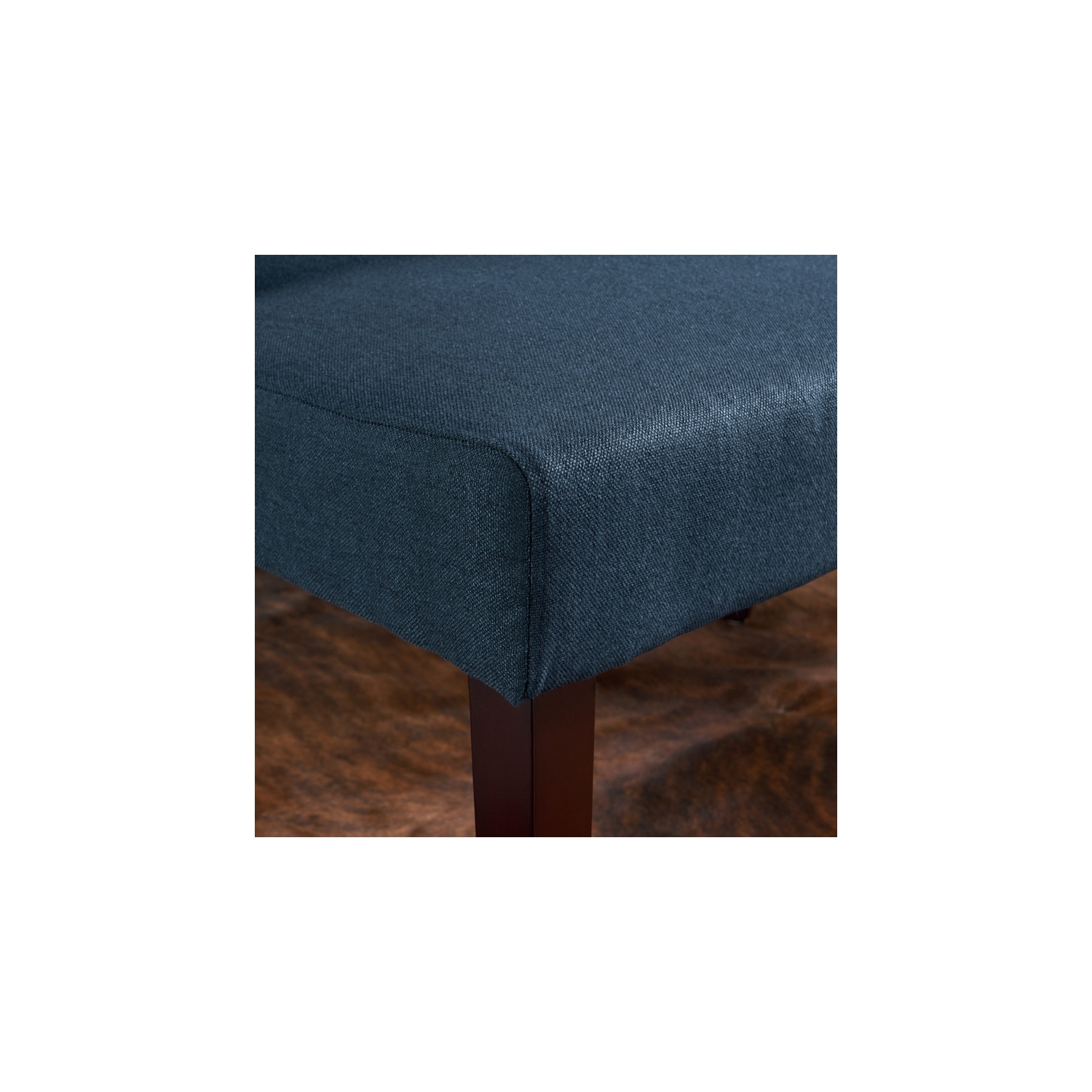 Chaises de salle à manger, ensemble de 2, bleu marine