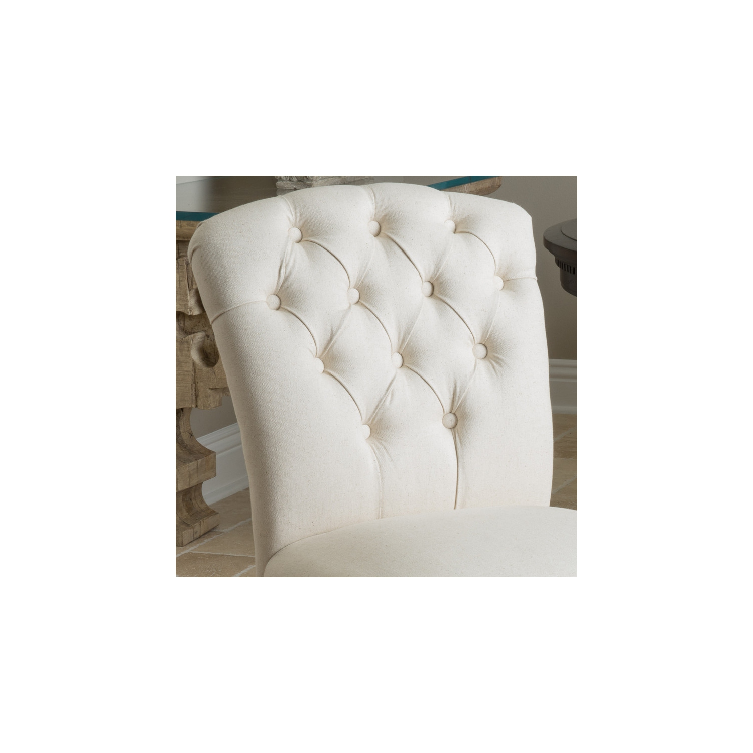 Dining Chairs, 2-Pcs Set, Linen