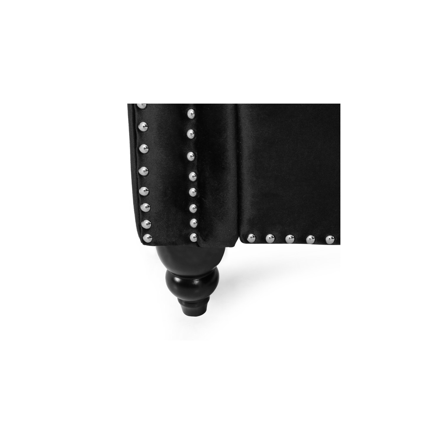 Loveseat Sofa, Mid-Century Button Tufted Upholstered Sofa with Scroll Arms and Nailhead, 2 Seater Couch for Living Room, Bedroom, Office