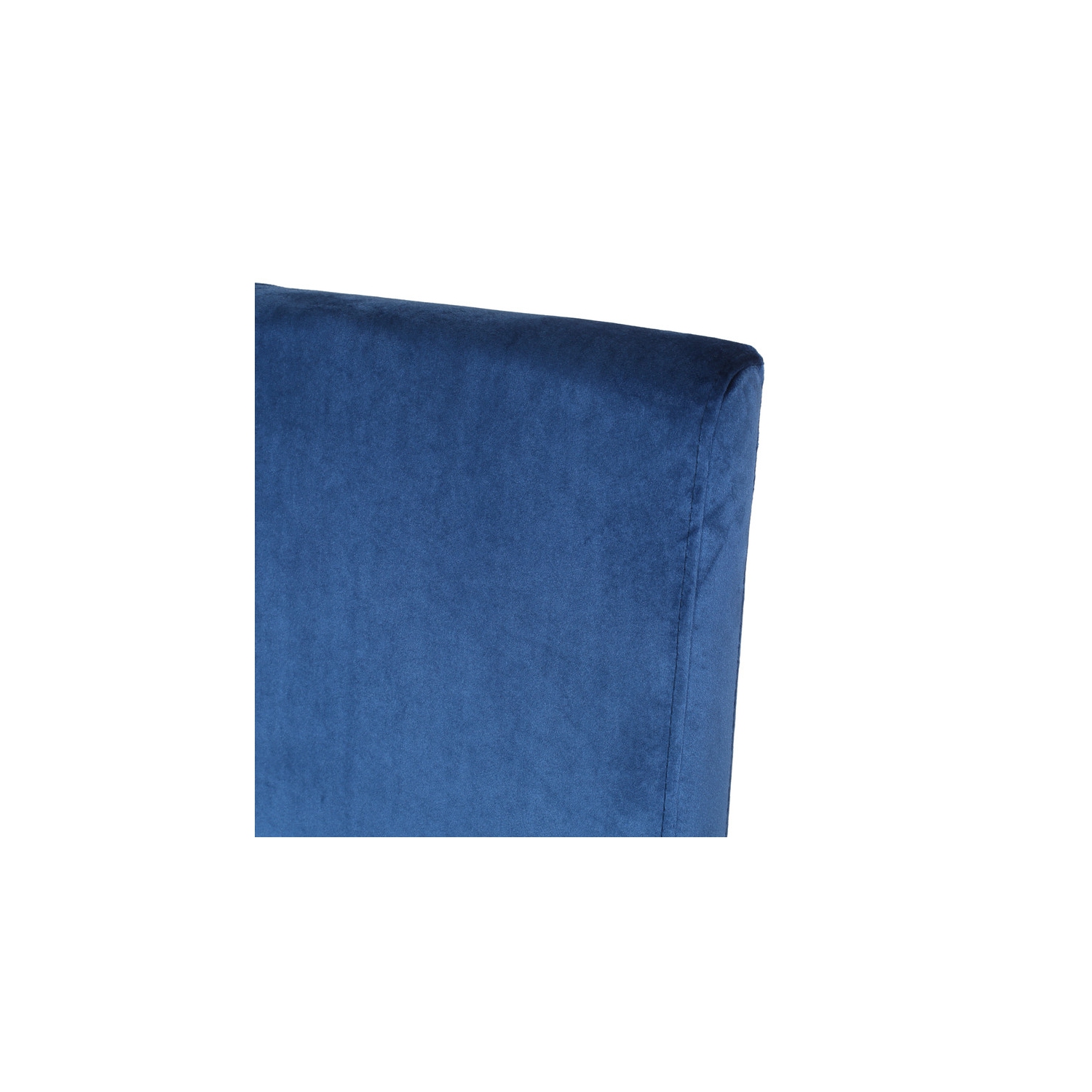 Tabouret de bar moderne en velours, bleu marine et laiton