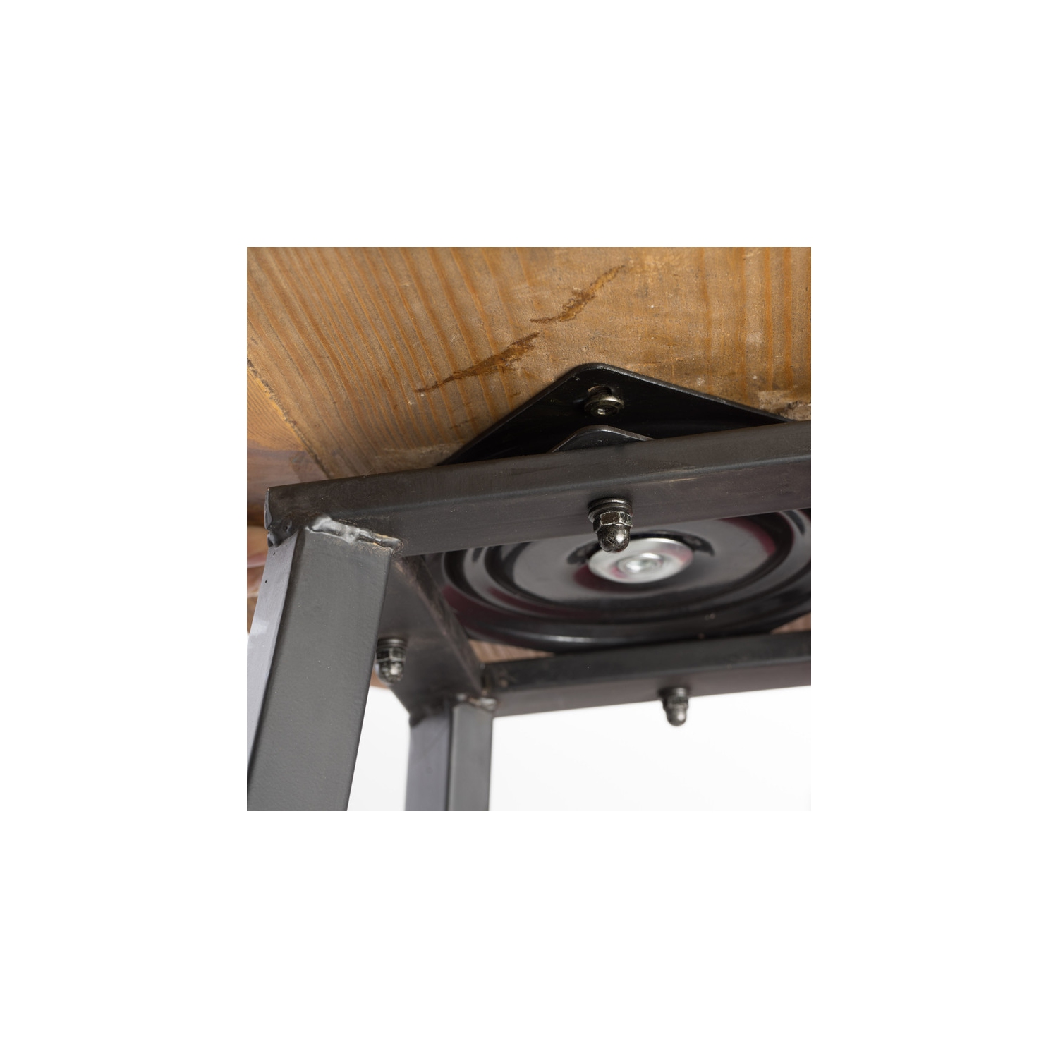 SWIVEL BARSTOOL - Set of 2, Pinewood seat