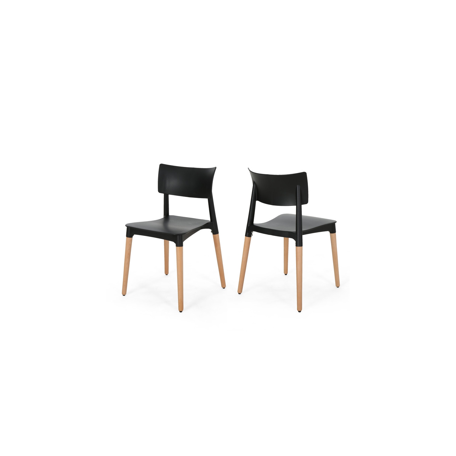 Ensemble de 2 chaises d'appoint minimalistes modernes style café