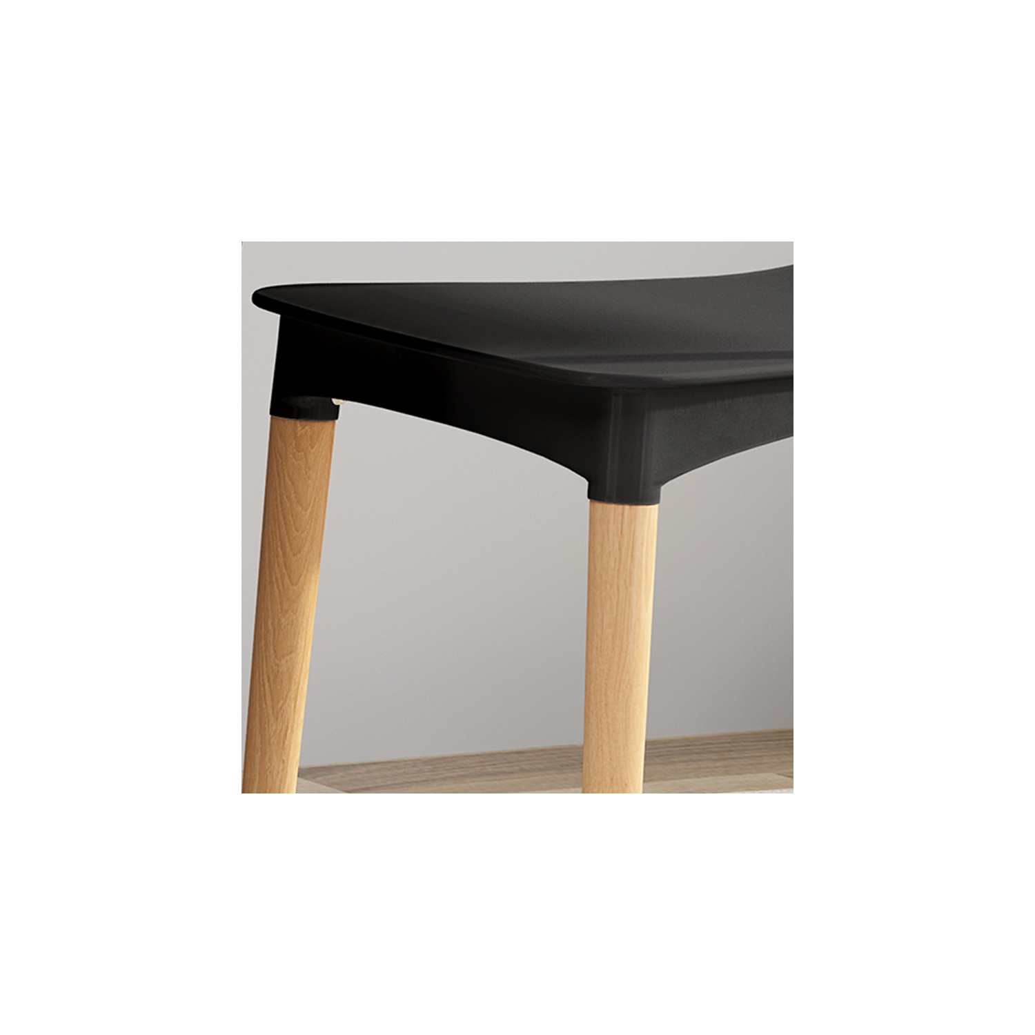 Ensemble de 2 chaises d'appoint minimalistes modernes style café