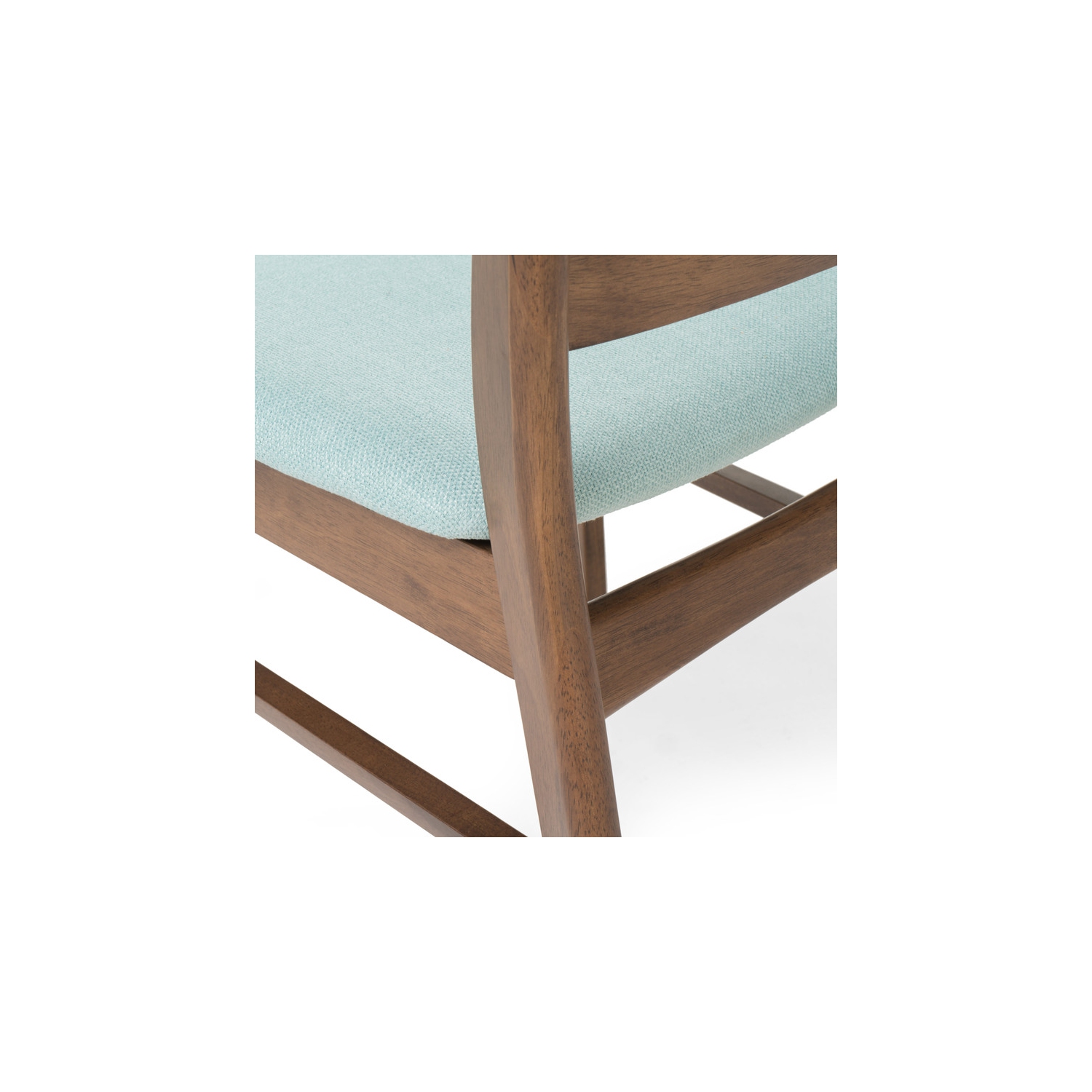 Dining Chairs, 2-Pcs Set, Solid Wood, Mint