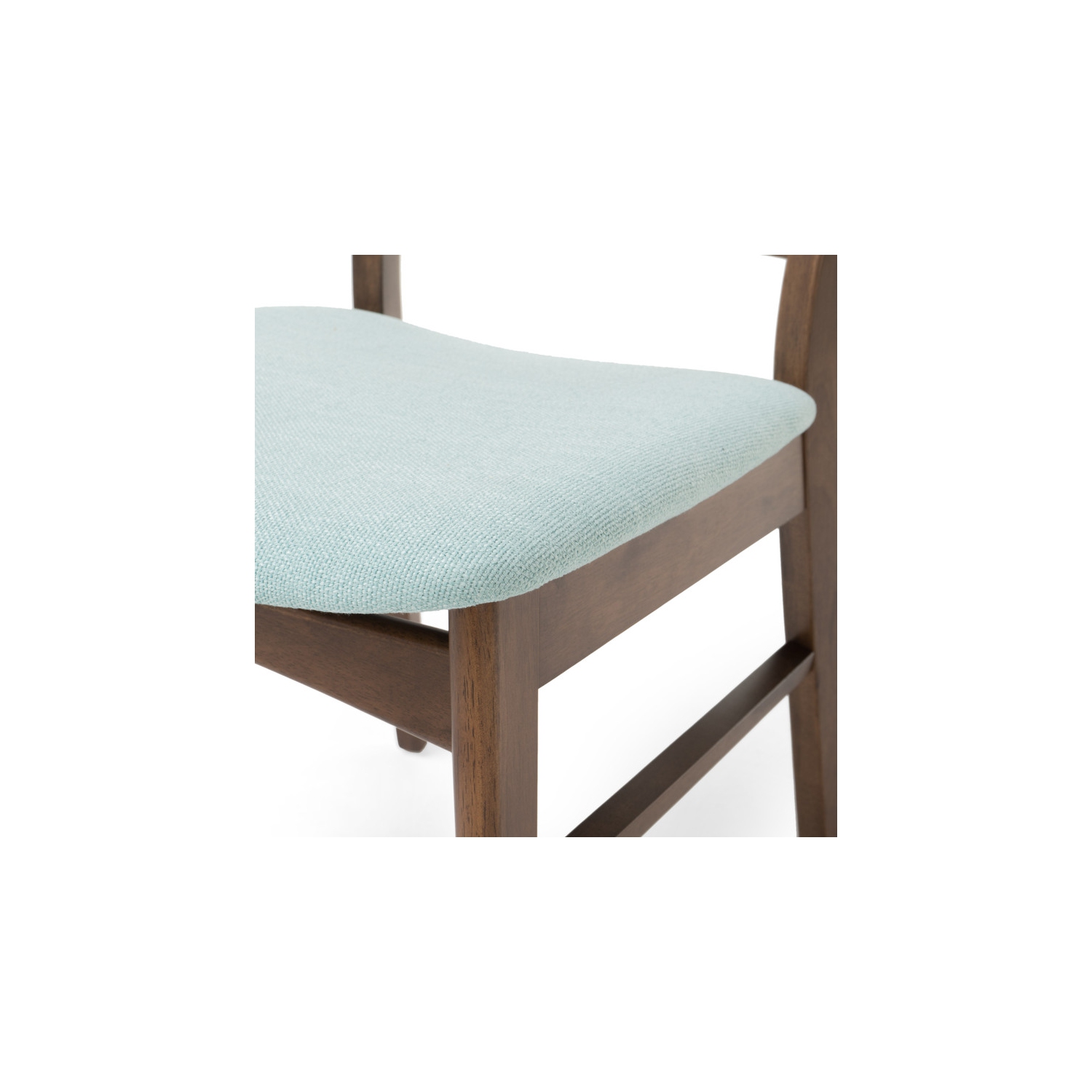 Dining Chairs, 2-Pcs Set, Solid Wood, Mint