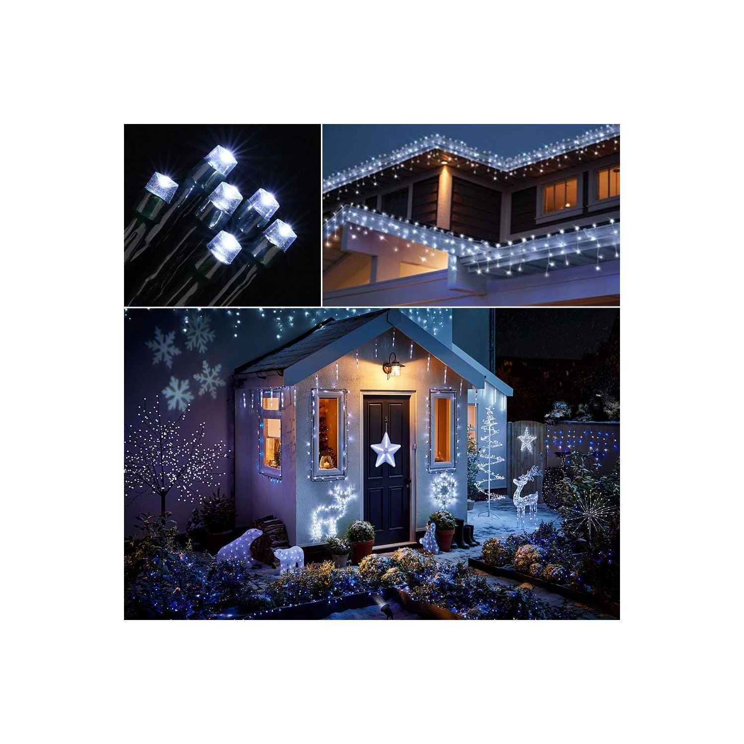 Christmas Lights, Low Voltage 98.4ft 300 LED Christmas Lights - with 30V UL Certified Power Supply Adapter String Lights for Indoor, Wedding and