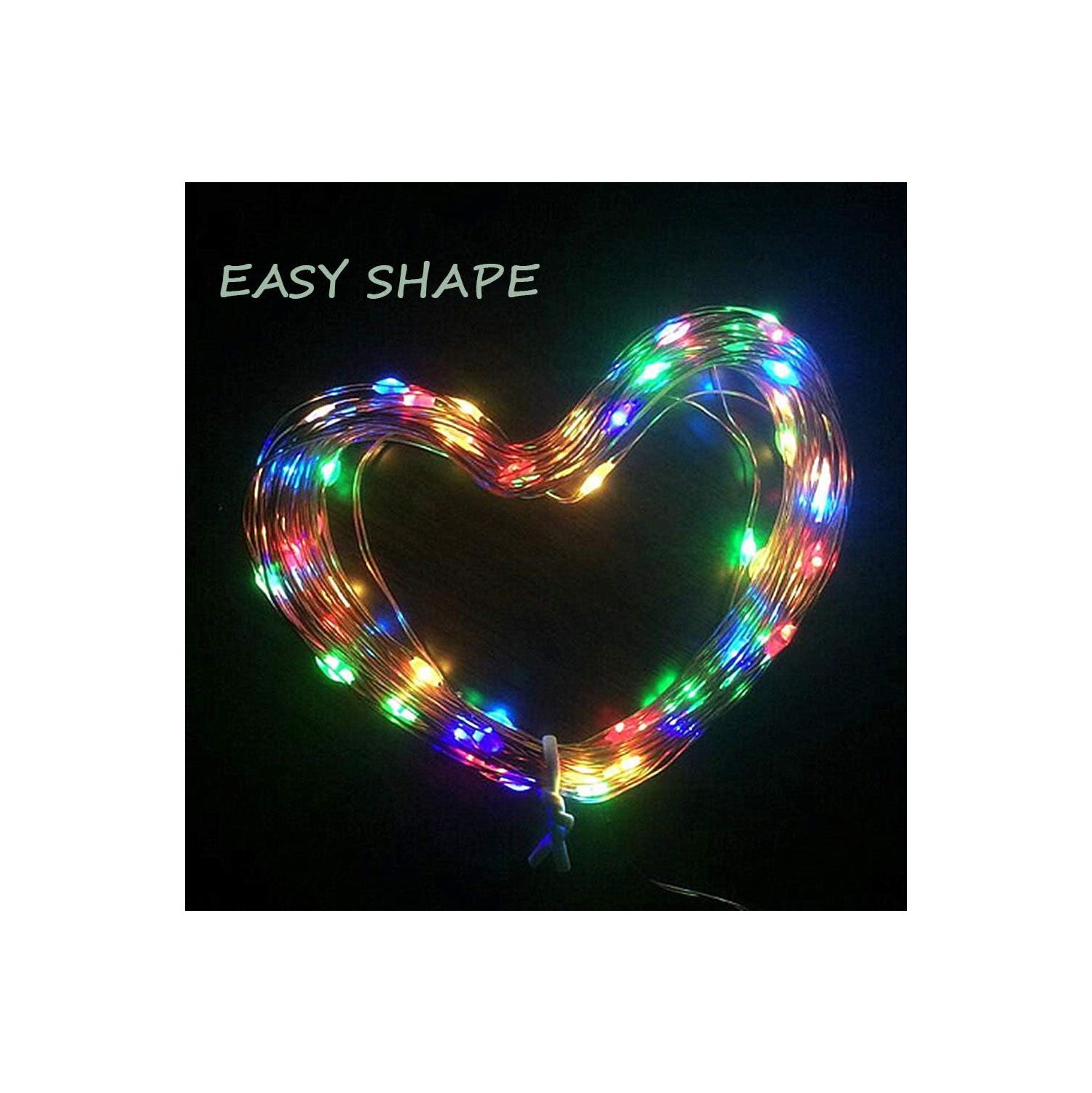 Guirlande de lumières solaires, 55 pi, 150 lumières de Noël LED, 2 8 modes, étanches, fées extérieures