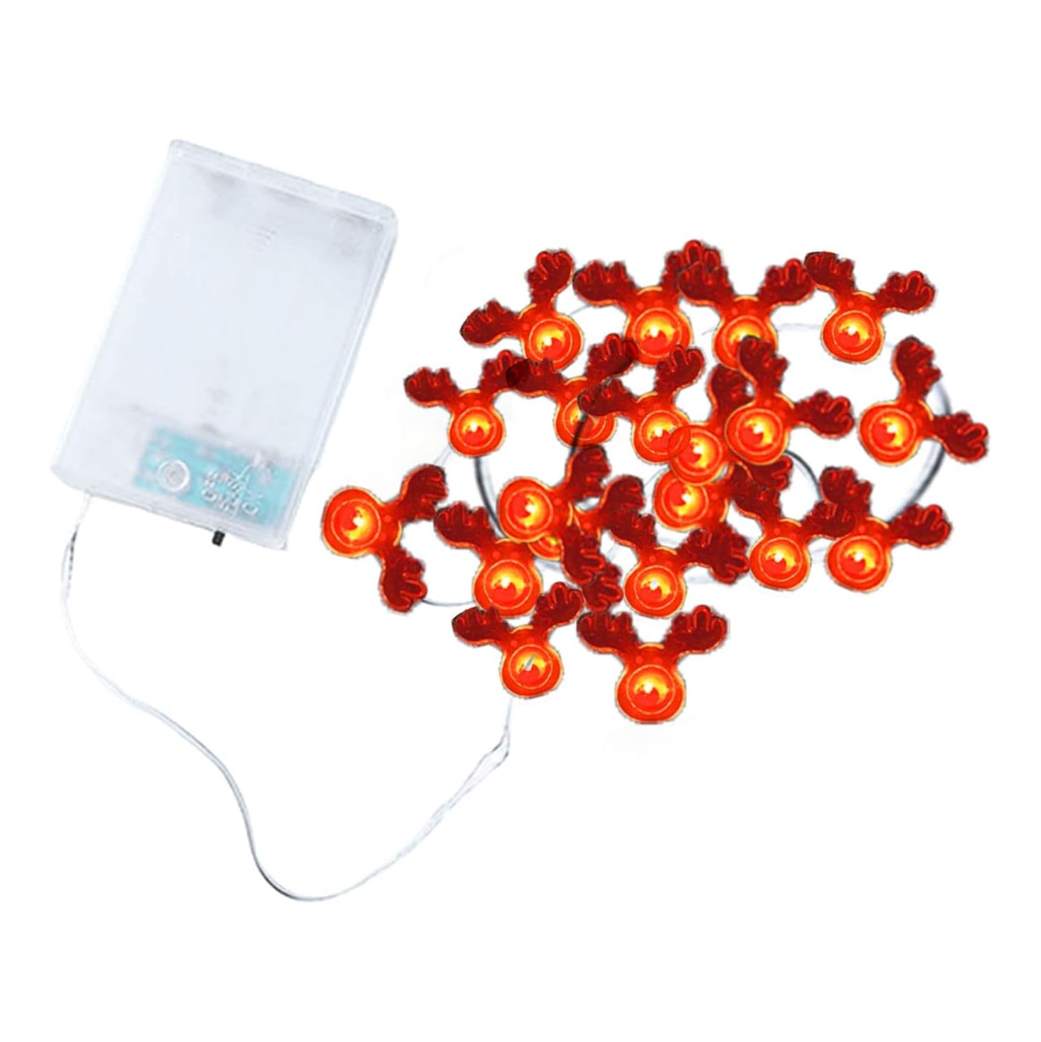 6.56 pi Jeu de lumières de Noël intérieur extérieur 20 lumières LED lumières lumières décoratives de fées lumières de Noël à piles suspendues