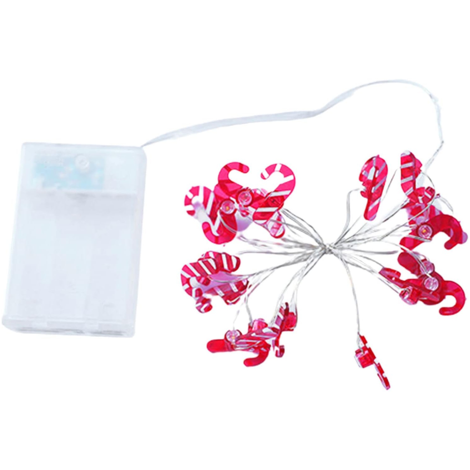 2-pcs 13.12ft Christmas Strings Lights Indoor Outdoor 40 LED Strings Lights Decorative Fairy Lights Battery Operated Christmas Hanging Lights