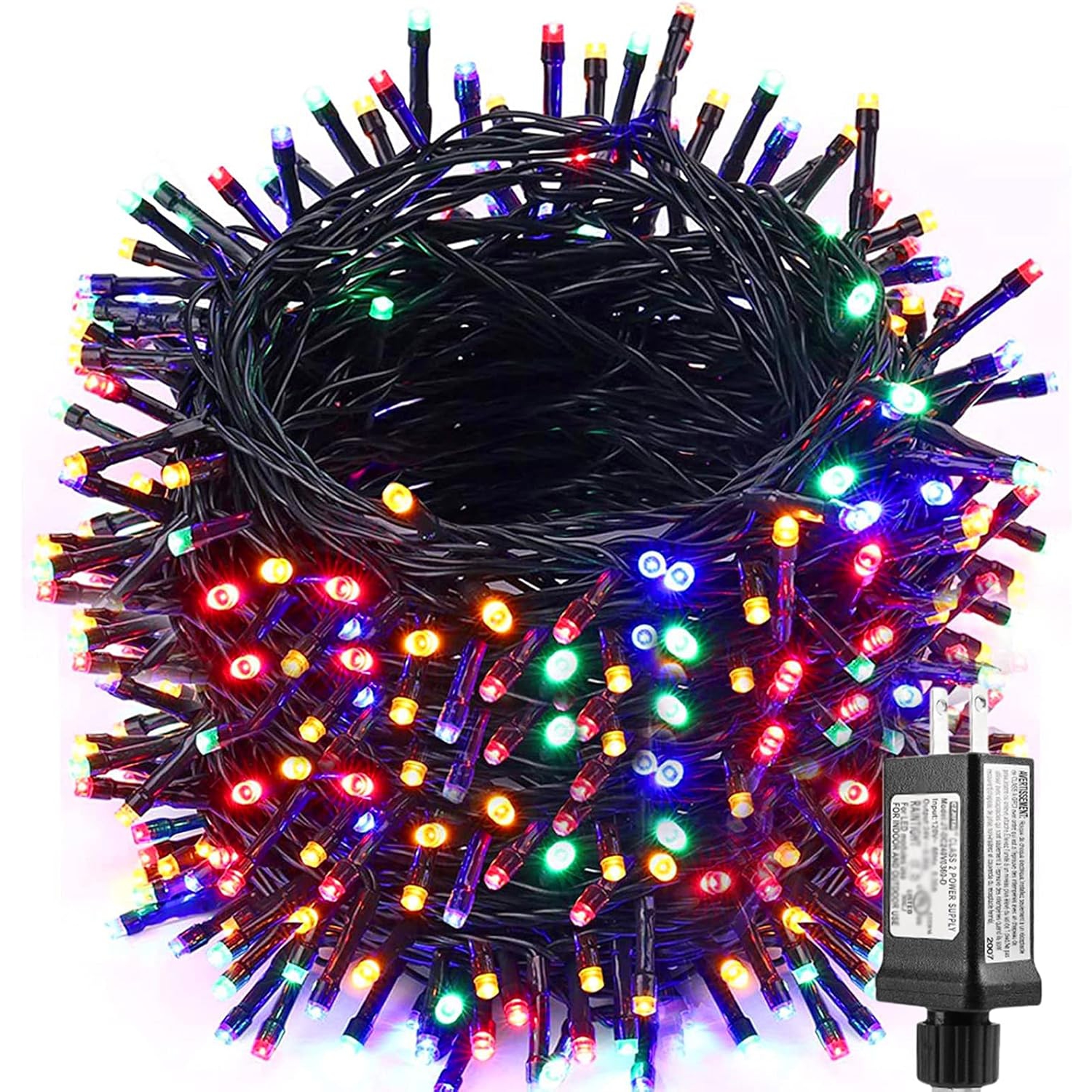 Christmas Lights, Low Voltage 98.4ft 300 LED Christmas Lights - with 30V UL Certified Power Supply Adapter String Lights for Indoor, Wedding and