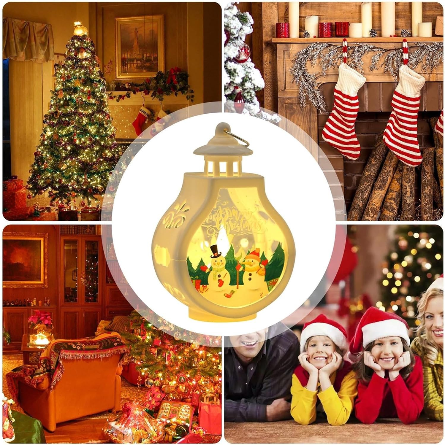 2-pcs Hairdresser Snowflake Ornament For Decorations Light Up Certain Objects Desk Lights Outdoor Yard Statues And Sculptures