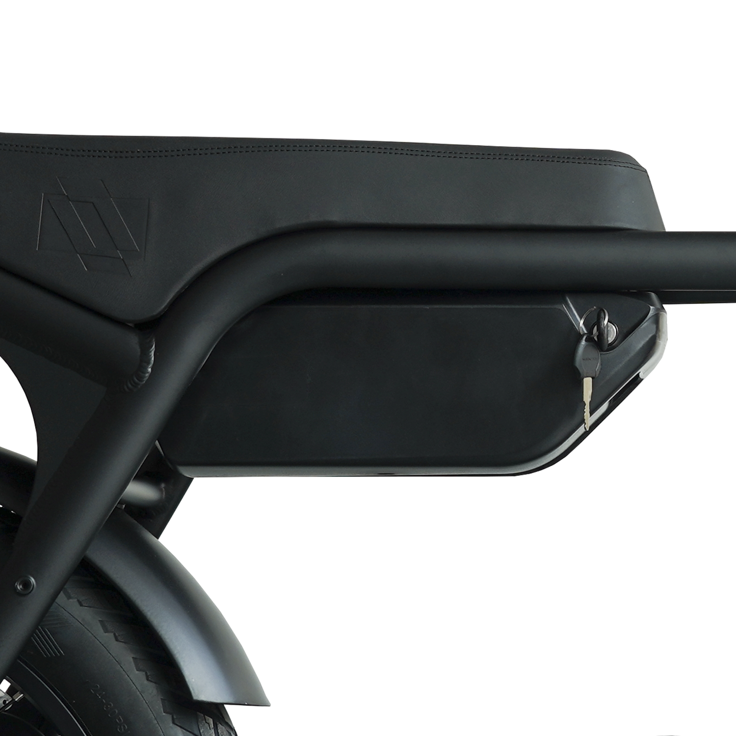 Ollie Powerslide E-Moto, Electric Bike, 500W Rear Hub Motor, 60-Mile Range, 20" x 4" Tires, Hydraulic Disc Brakes, Dual Passenger Seat, 7-Speed