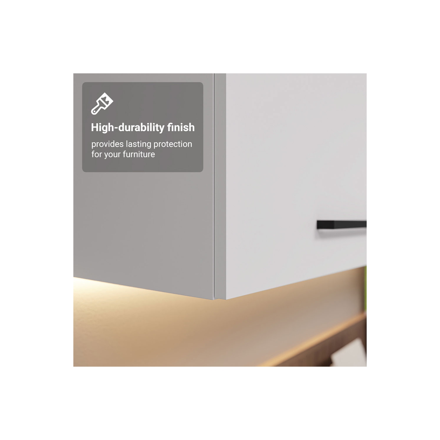 Armoire de rangement de bureau Madesa avec 2 portes en bois pour fournitures de bureau, documents, dossiers, bureau à domicile ou espace de travail –