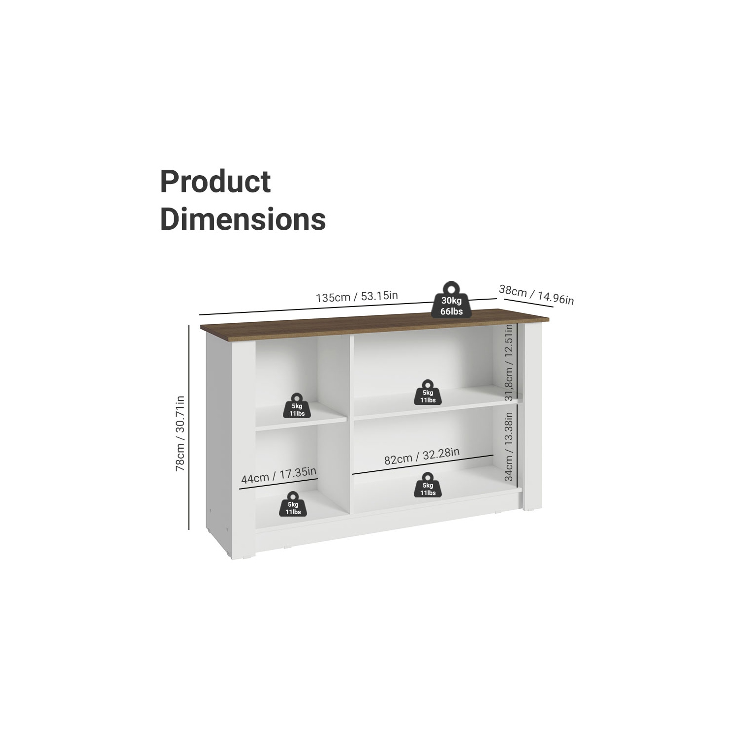 L'armoire de rangement de bureau Madesa avec 3 portes en bois pour fournitures de bureau, documents et imprimantes est idéale pour le bureau à