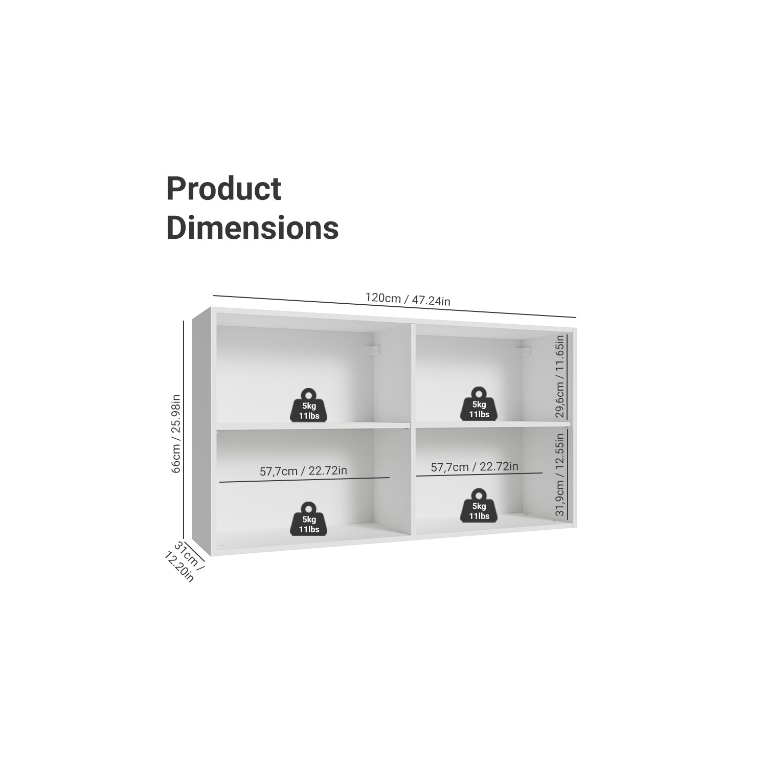 Armoire de rangement en bois à 2 portes Madesa pour chambre à coucher, meuble de rangement en bois pour literie, boîtes et ustensiles supplémentaires