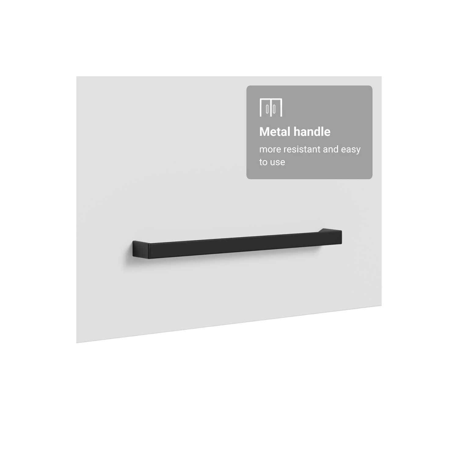 Armoire de rangement en bois à 2 portes Madesa pour chambre à coucher, meuble de rangement en bois pour literie, boîtes et ustensiles supplémentaires