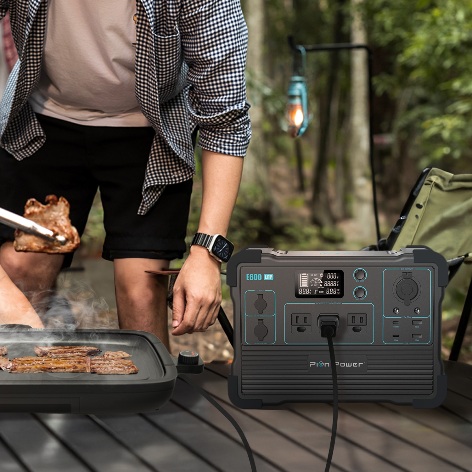 Pion Power E600LFP Portable Power Station - 1200W